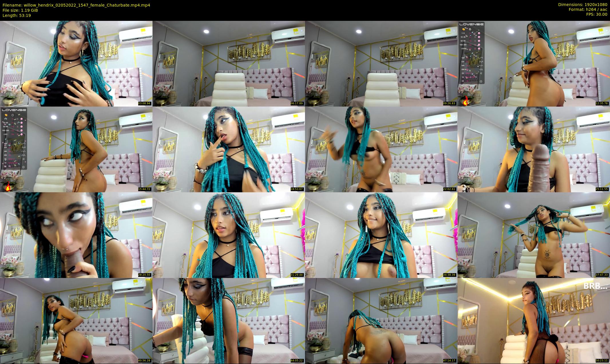 willow_hendrix — 54 minute Chaturbate female cam show recording, 1080p, May 2, 2022