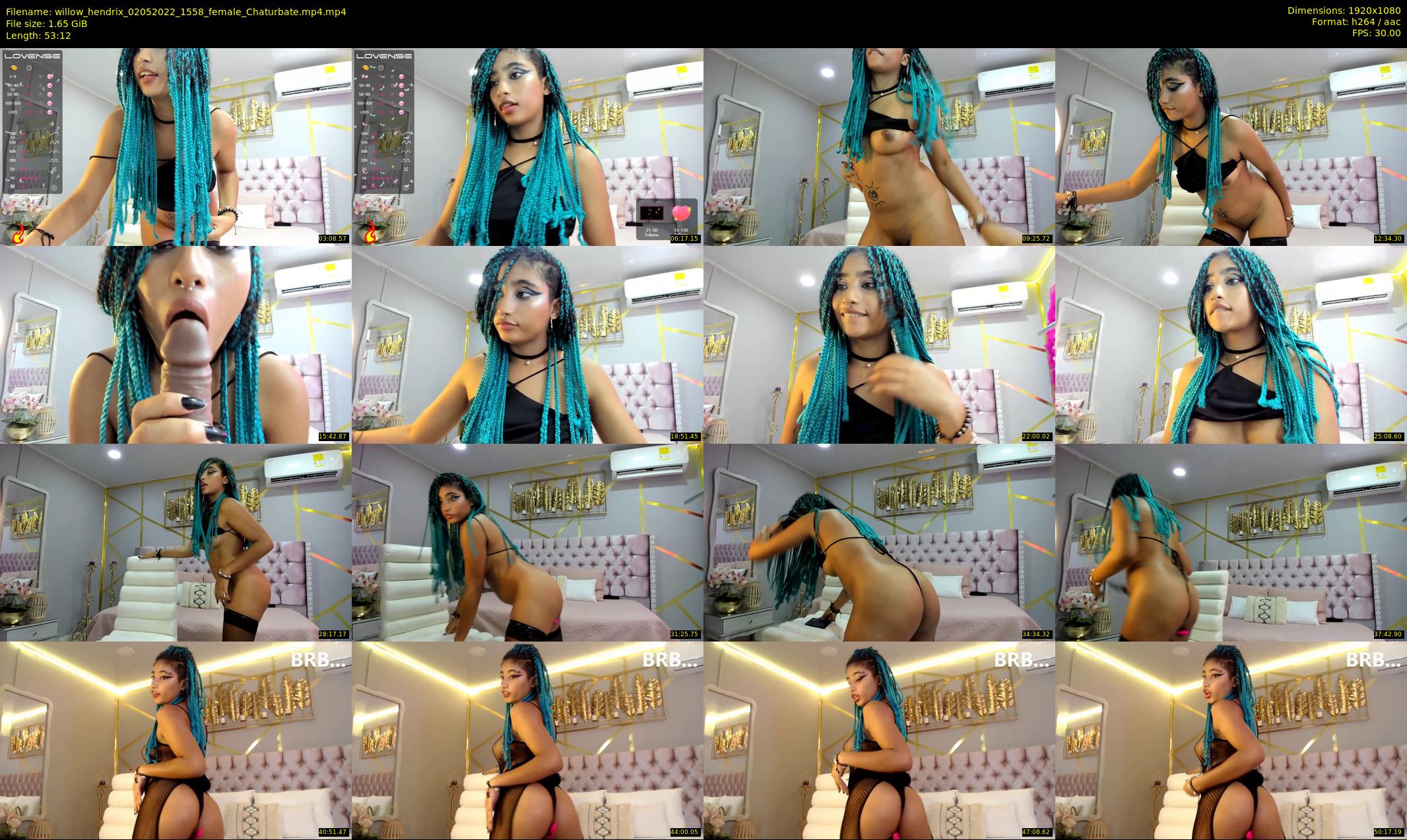 willow_hendrix — 54 minute Chaturbate female cam show recording, 1080p, May 2, 2022