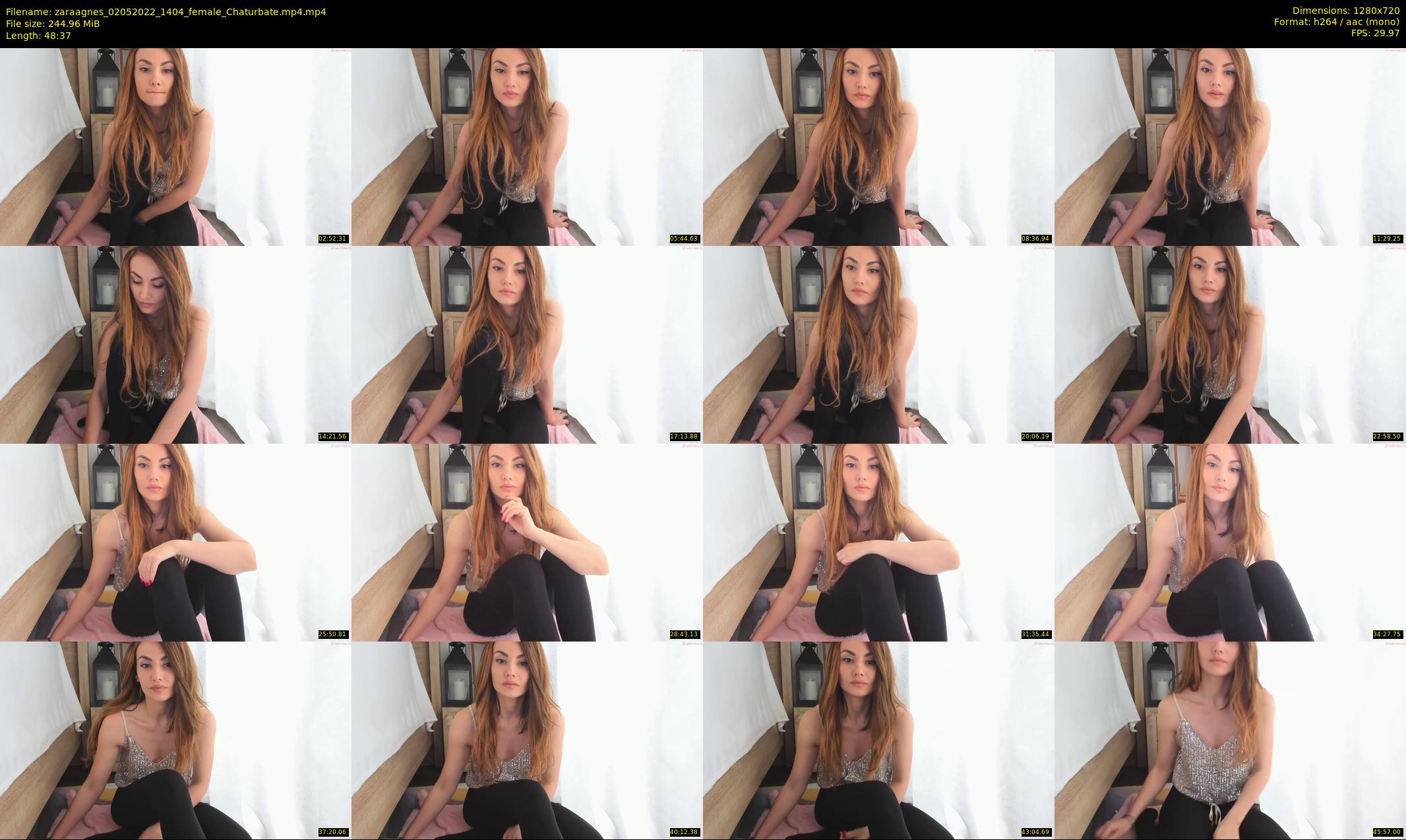 zaraagnes — 49 minute Chaturbate female cam show recording, 720p, May 2, 2022