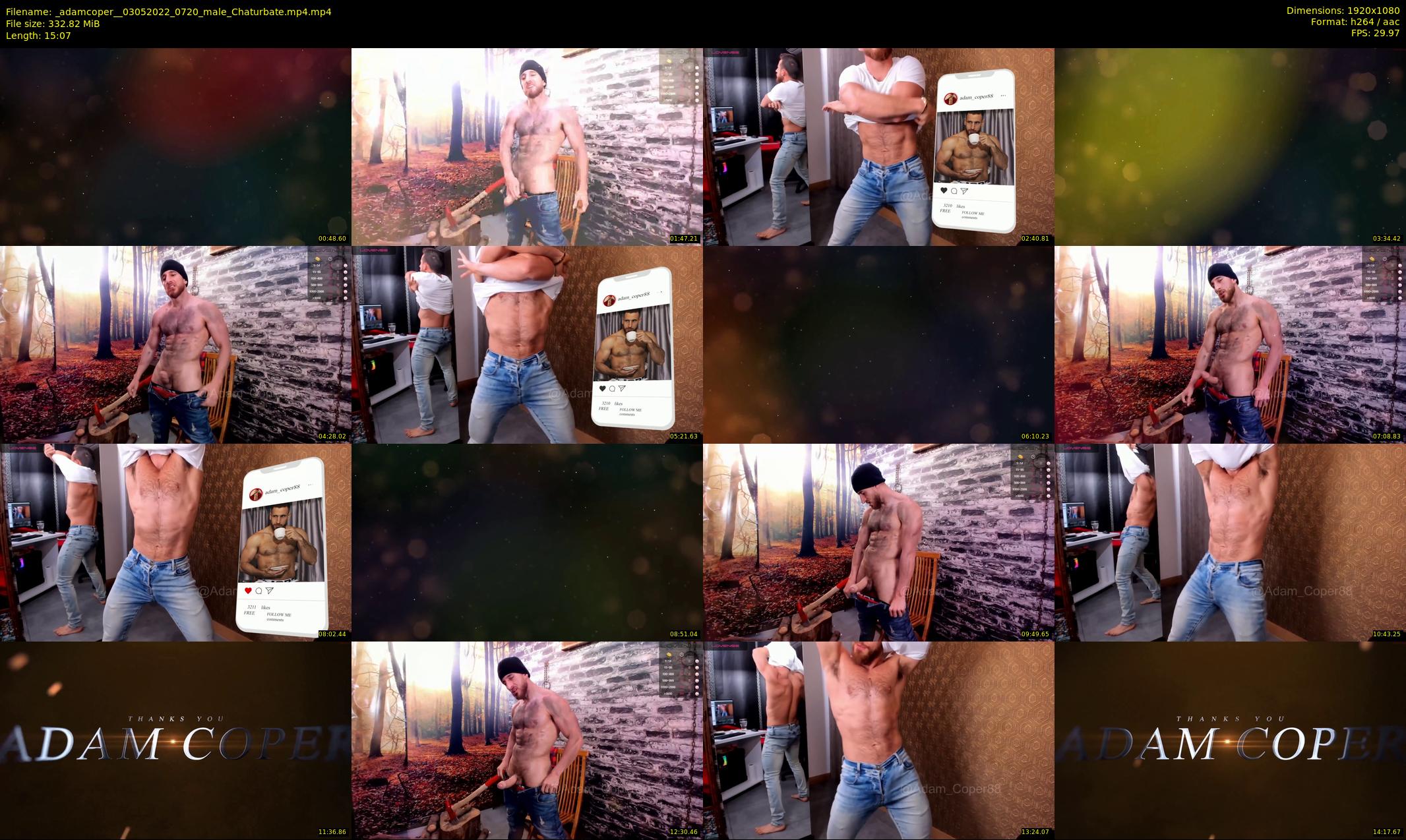_adamcoper_ — 16 minute Chaturbate male cam show recording, 1080p, May 3, 2022
