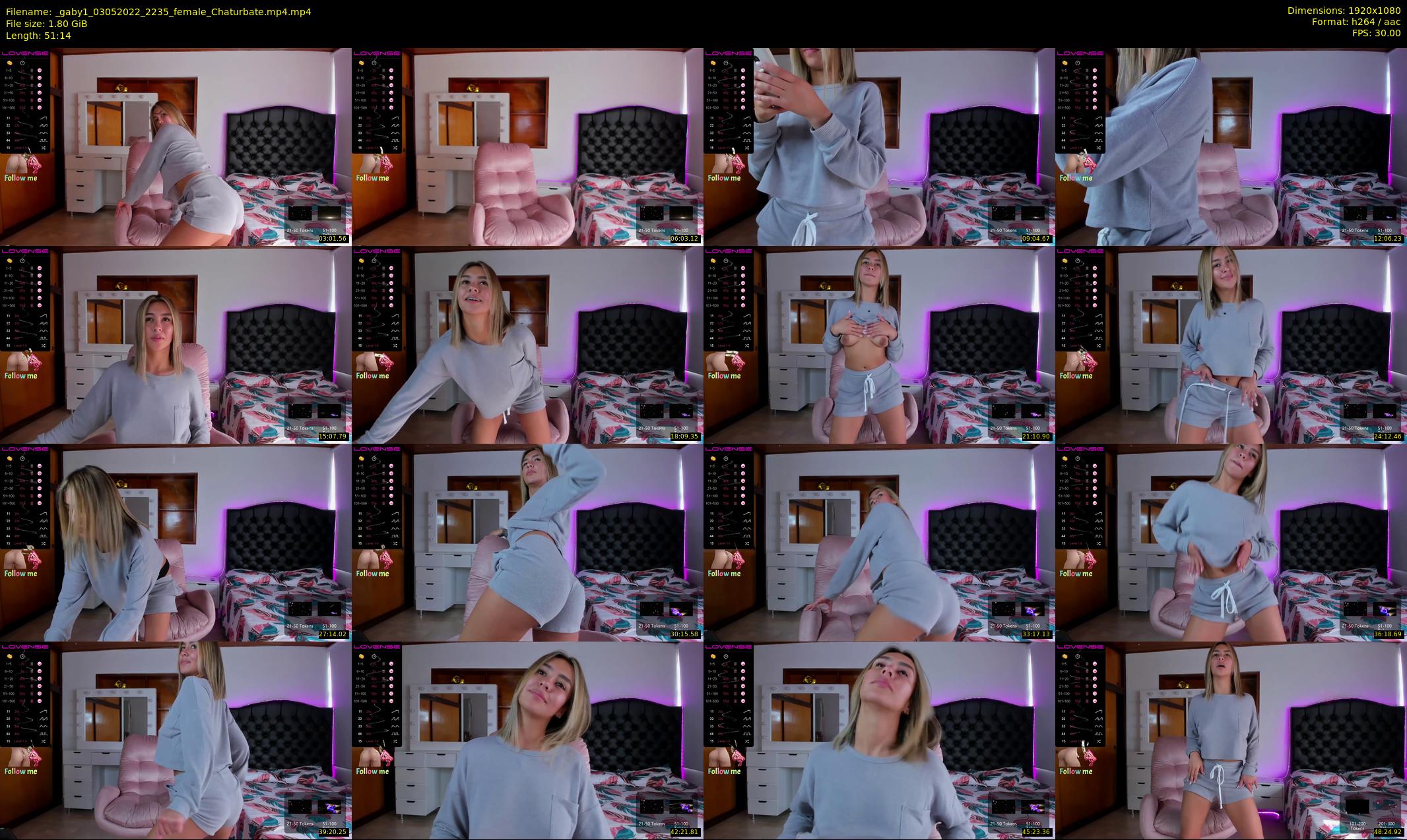 _gaby1 — 52 minute Chaturbate female cam show recording, 1080p, May 3, 2022