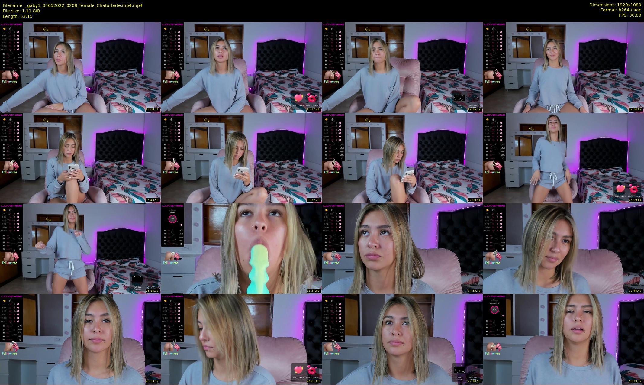 _gaby1 — 54 minute Chaturbate female cam show recording, 1080p, May 4, 2022