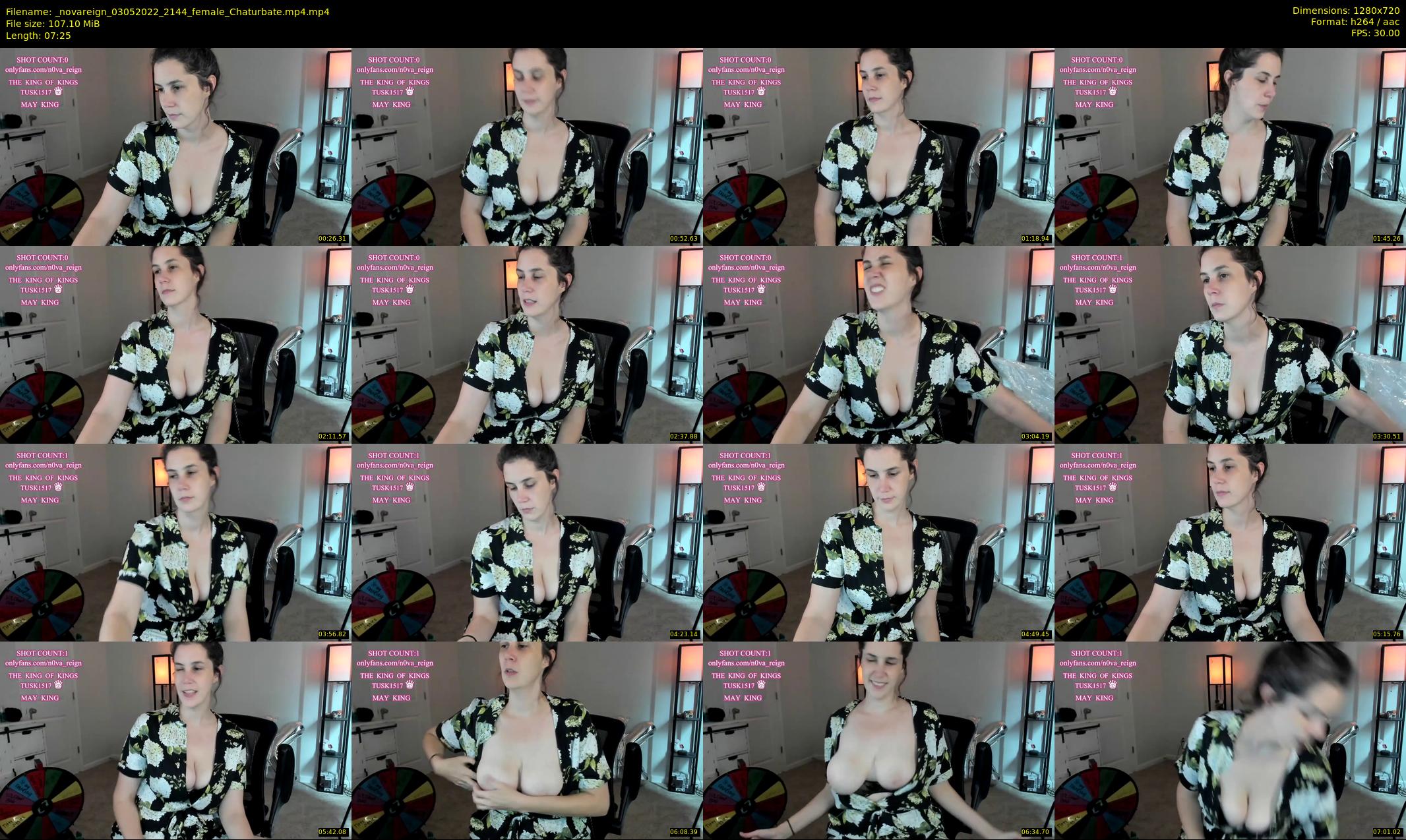 _novareign — 8 minute Chaturbate female cam show recording, 720p, May 3, 2022