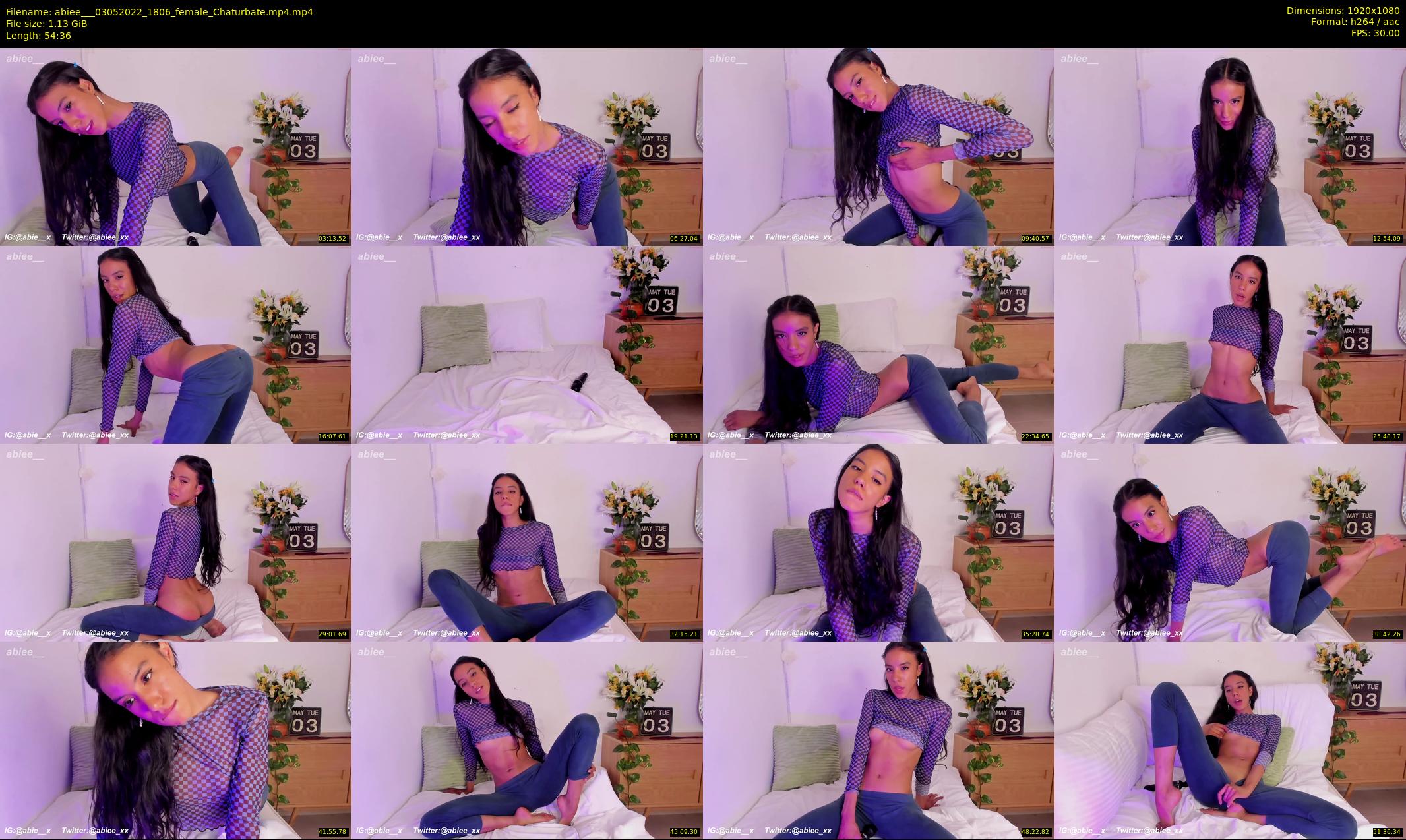 abiee__ — 55 minute Chaturbate female cam show recording, 1080p, May 3, 2022