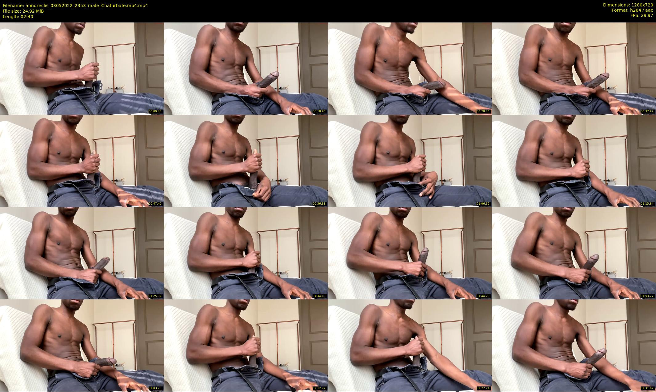 ahnoreclis — 3 minute Chaturbate male cam show recording, 720p, May 3, 2022