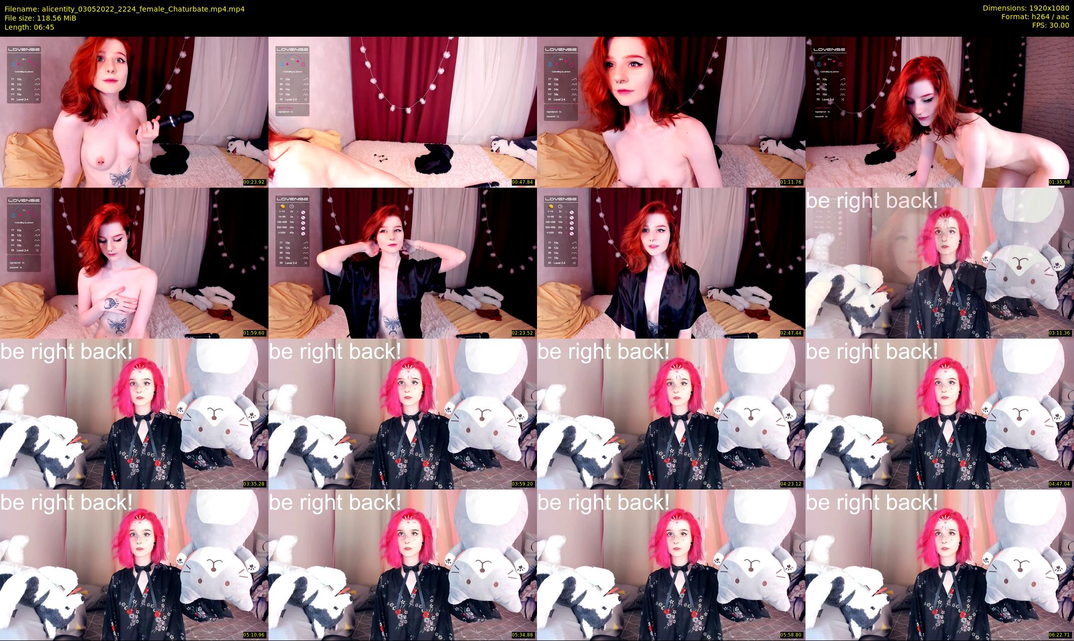 alicentity — 7 minute Chaturbate female cam show recording, 1080p, May 3, 2022
