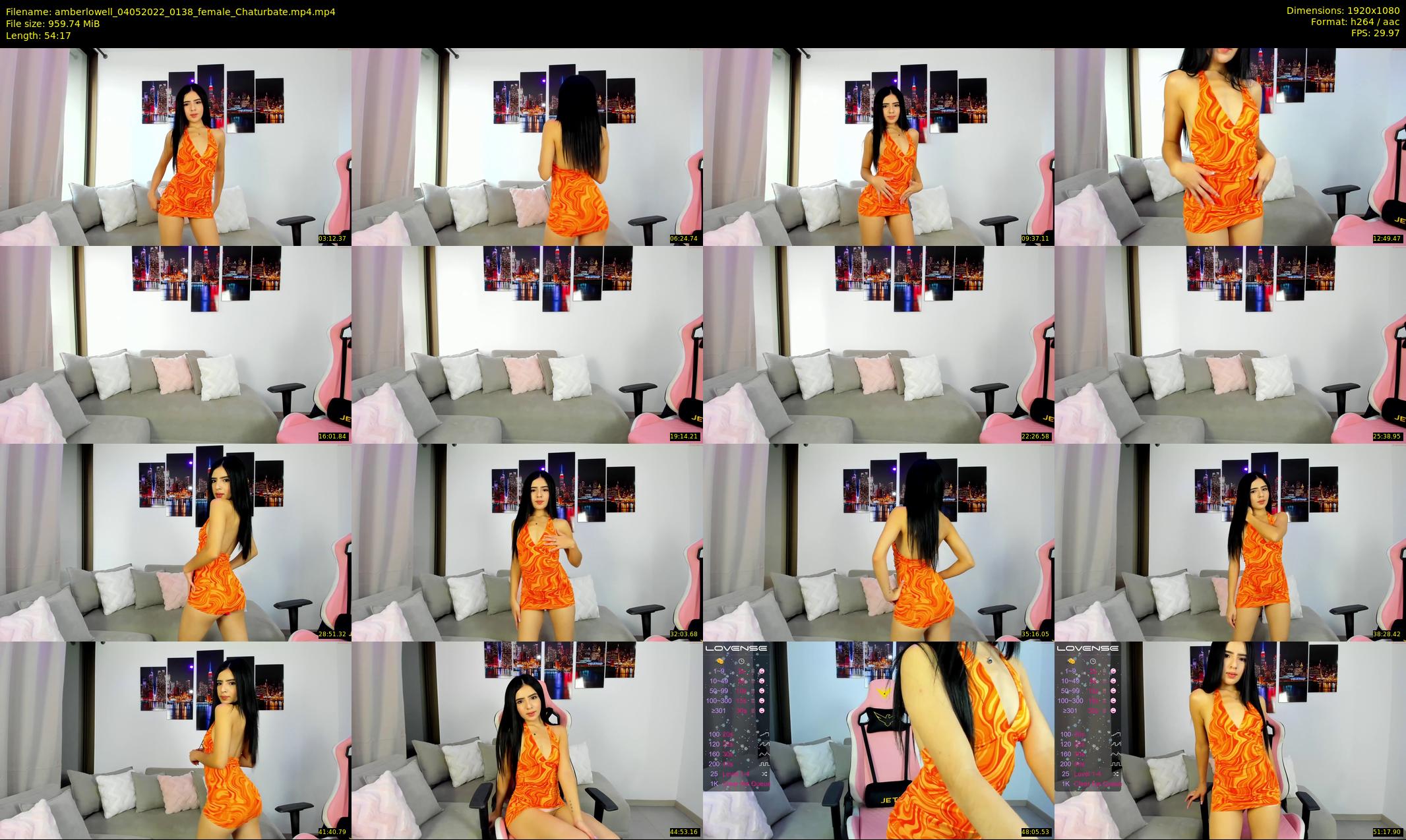 amberlowell — 55 minute Chaturbate female cam show recording, 1080p, May 4, 2022