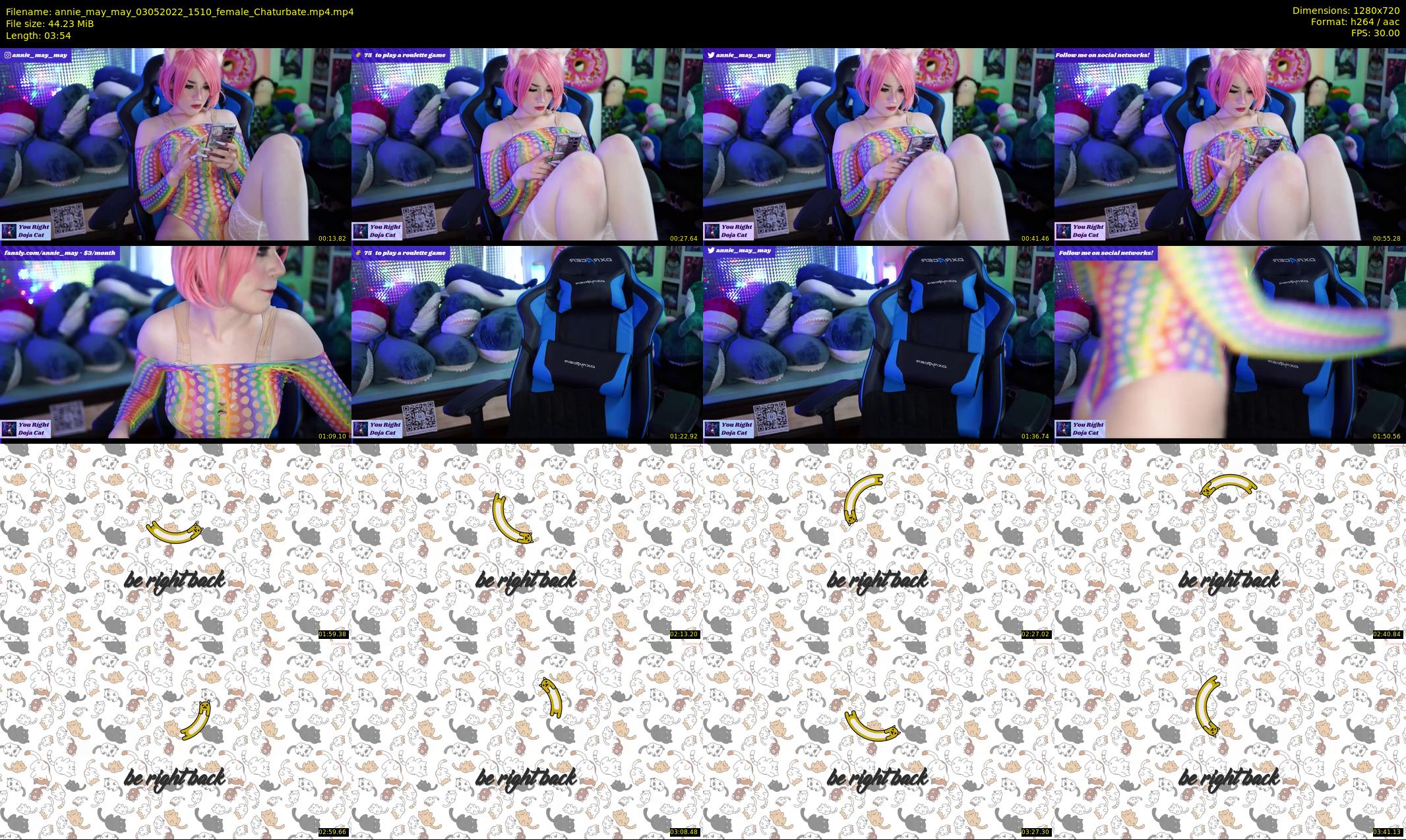 annie_may_may — 4 minute Chaturbate female cam show recording, 720p, May 3, 2022