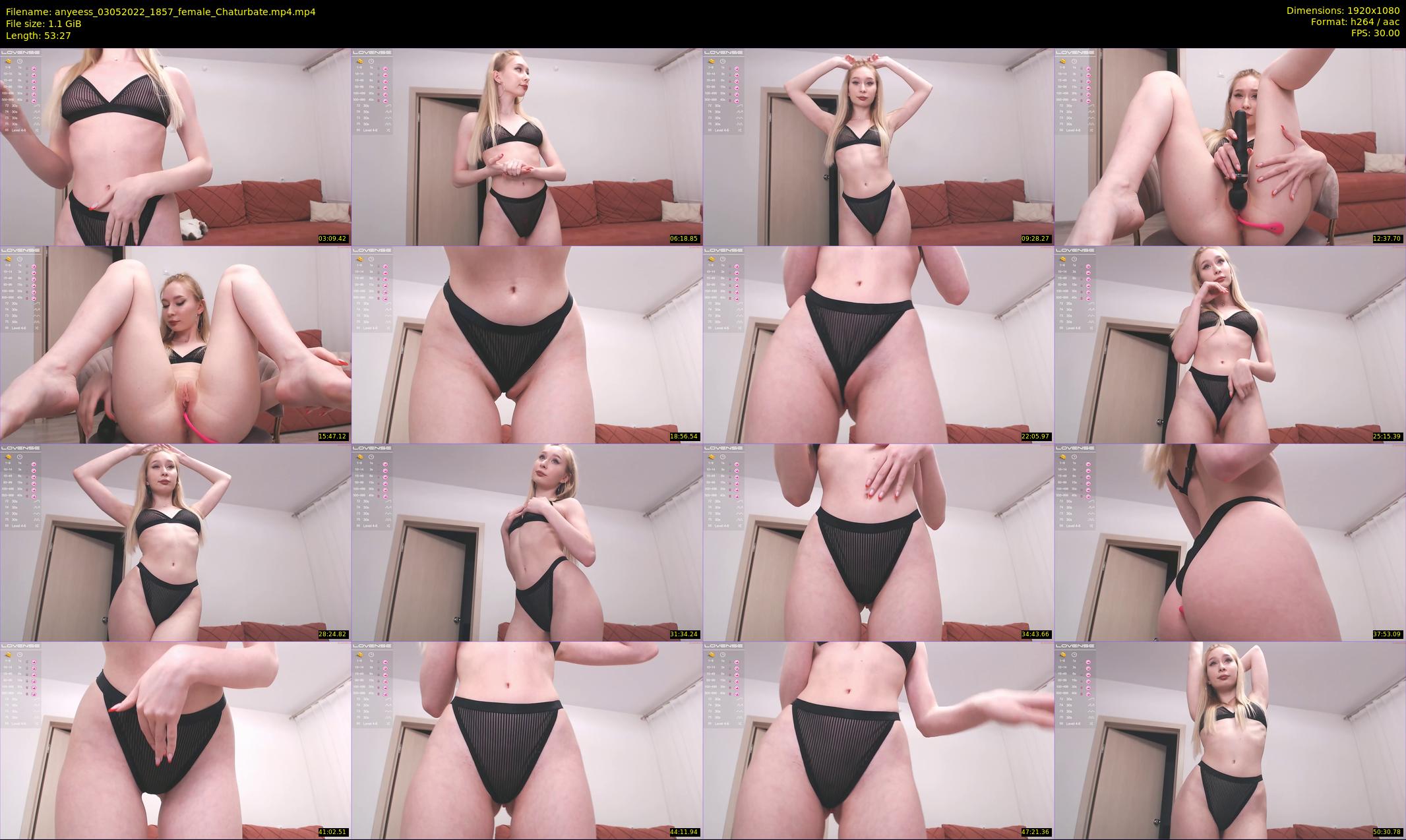 anyeess — 54 minute Chaturbate female cam show recording, 1080p, May 3, 2022