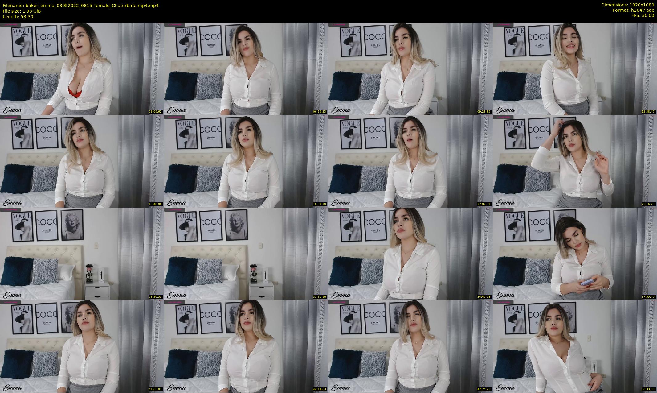 baker_emma — 54 minute Chaturbate female cam show recording, 1080p, May 3, 2022