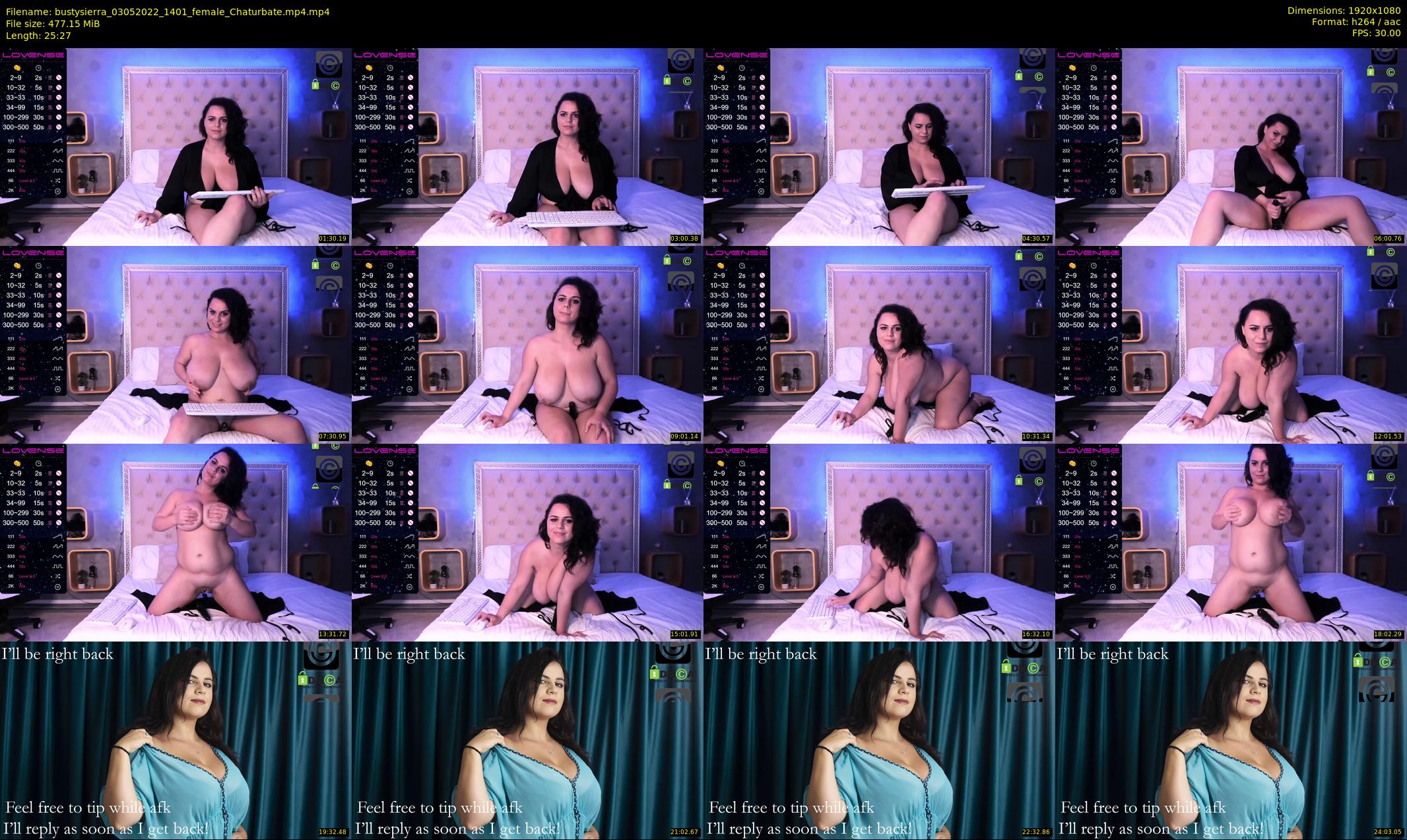 bustysierra — 26 minute Chaturbate female cam show recording, 1080p, May 3, 2022