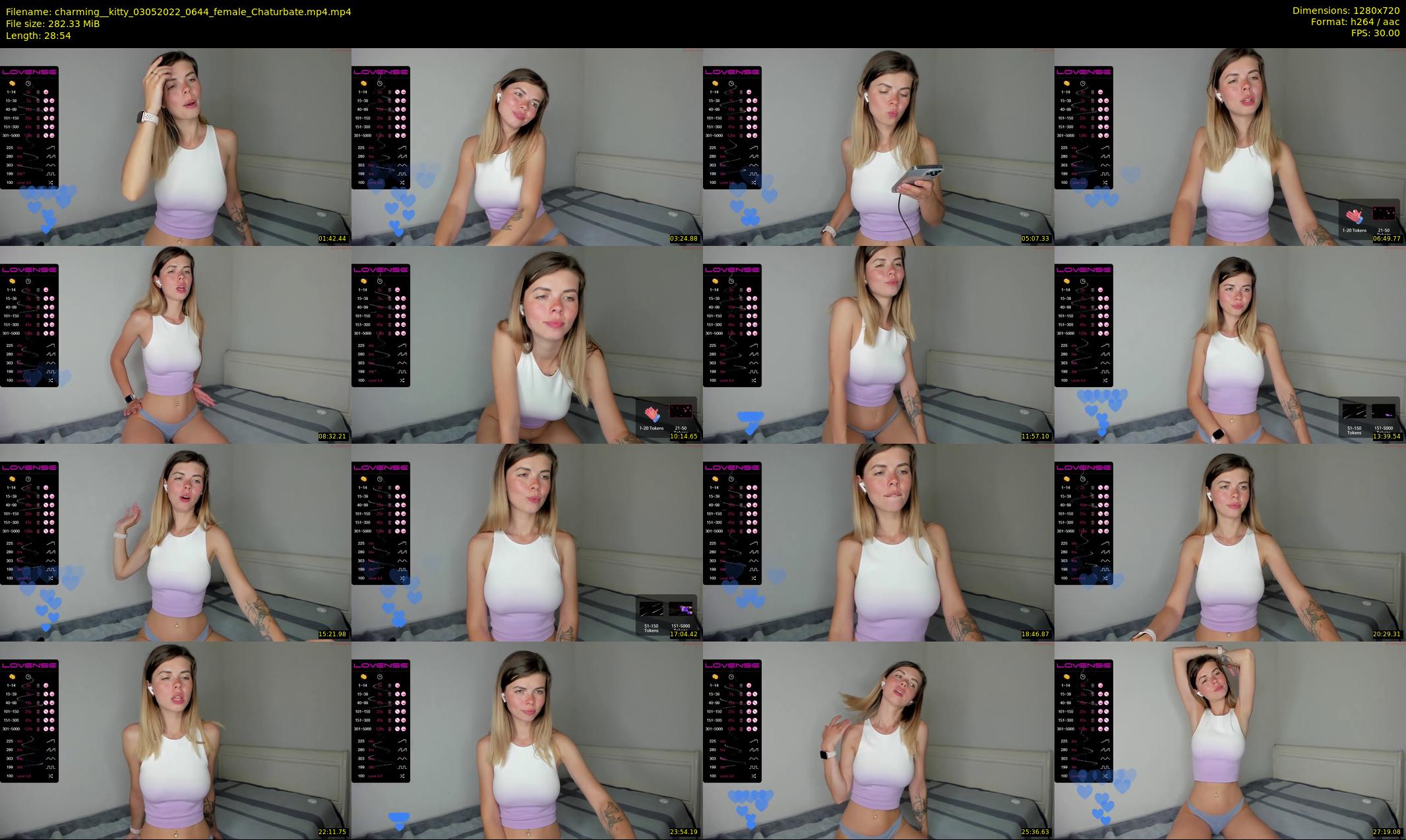 charming__kitty — 29 minute Chaturbate female cam show recording, 720p, May 3, 2022
