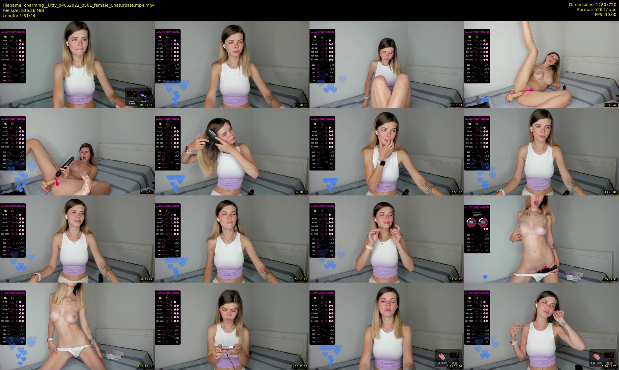 charming__kitty — 92 minute Chaturbate female cam show recording, 720p, May 4, 2022