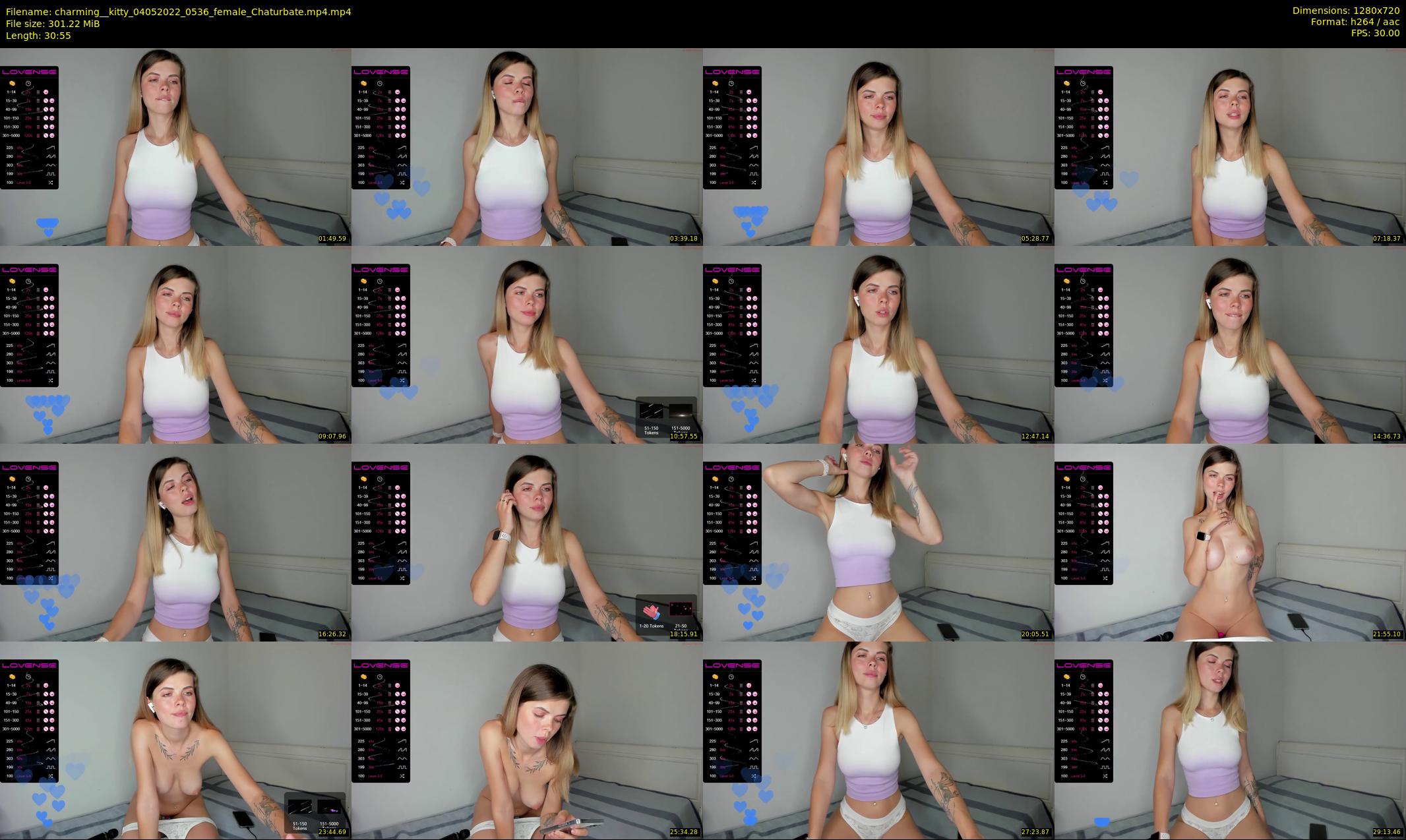 charming__kitty — 31 minute Chaturbate female cam show recording, 720p, May 4, 2022