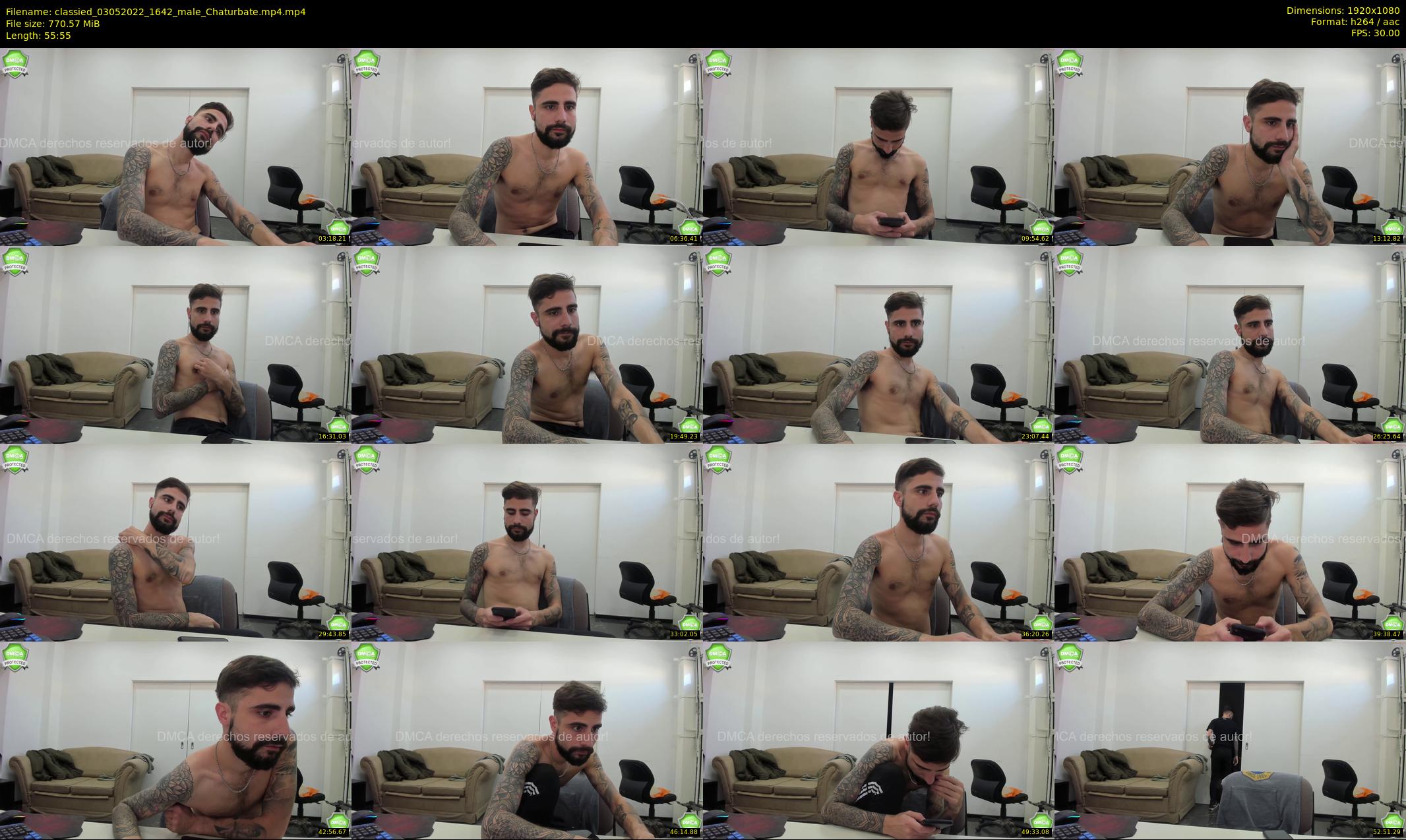 classied — 56 minute Chaturbate male cam show recording, 1080p, May 3, 2022