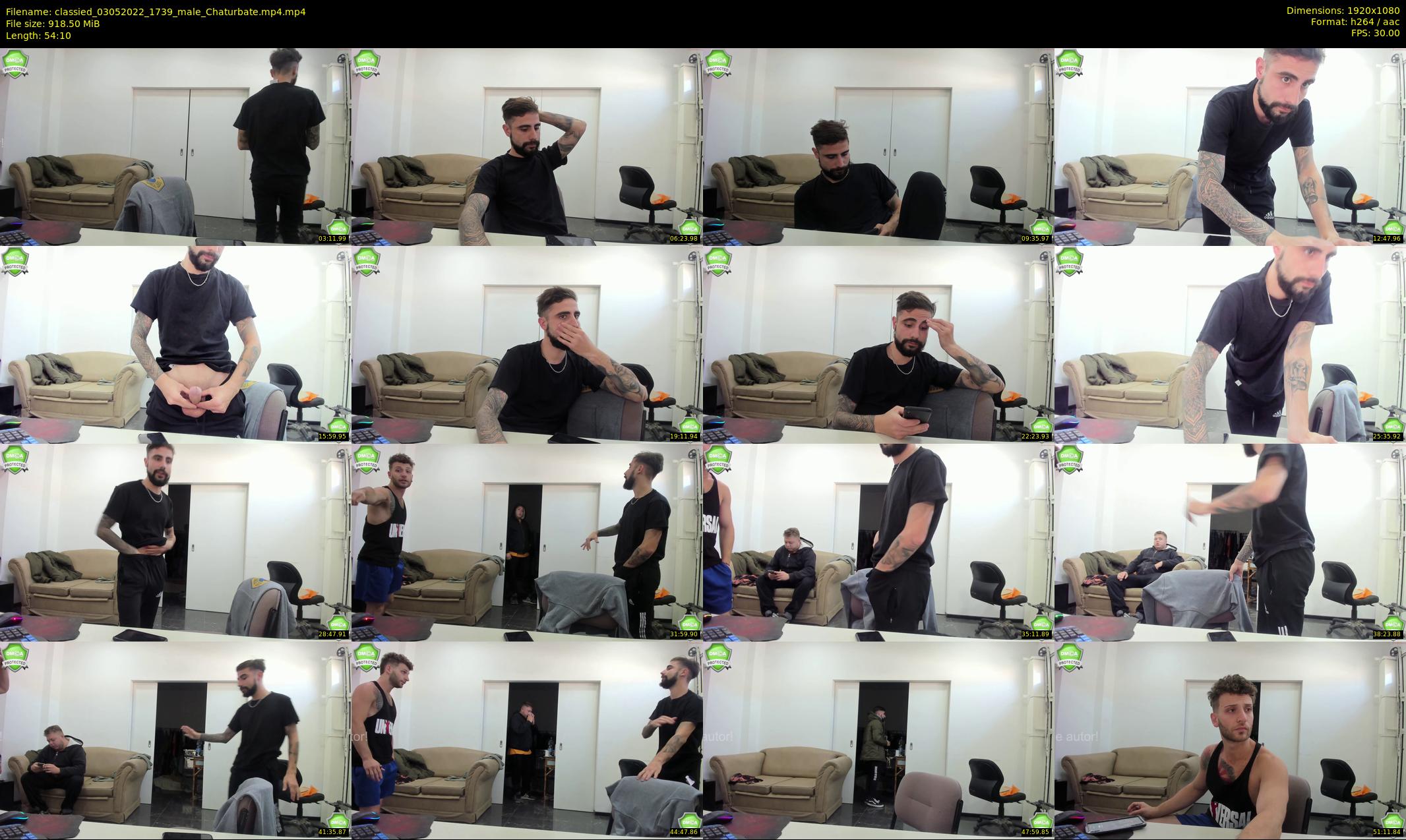 classied — 55 minute Chaturbate male cam show recording, 1080p, May 3, 2022
