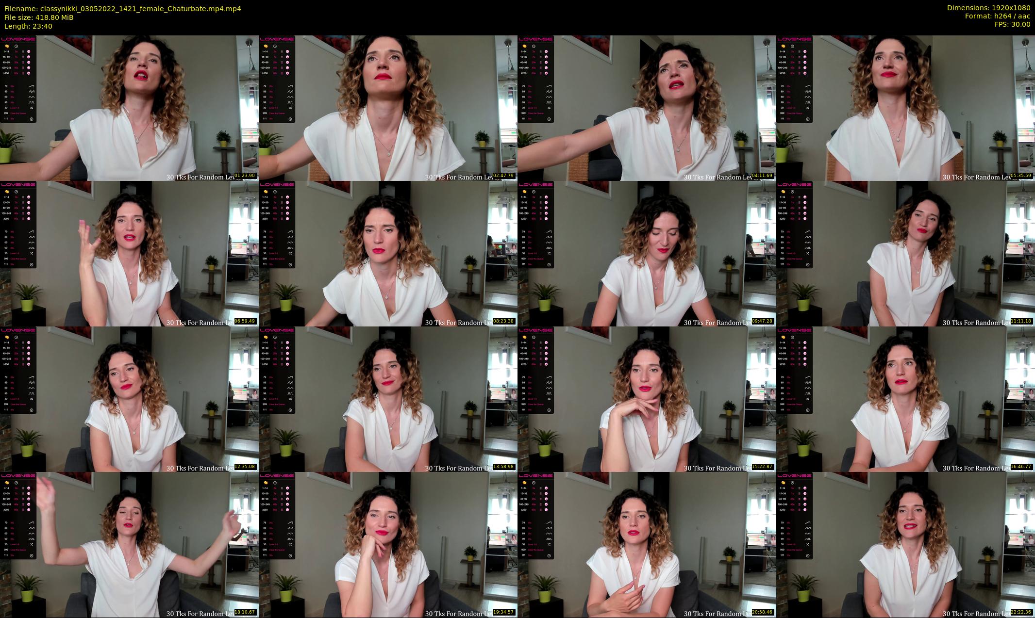 classynikki — 24 minute Chaturbate female cam show recording, 1080p, May 3, 2022