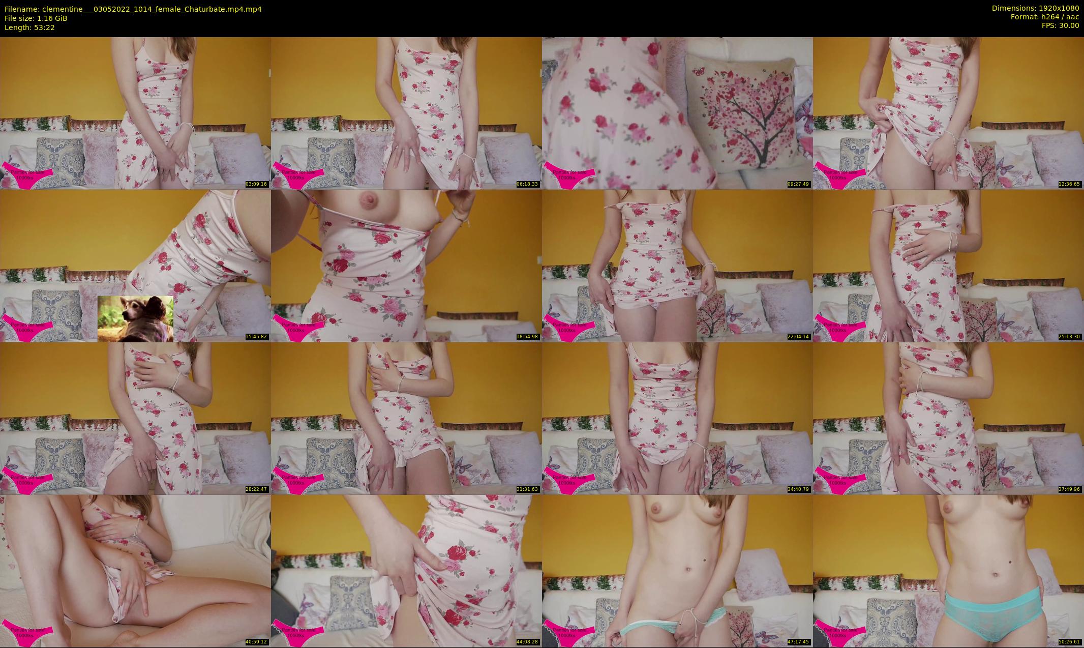 clementine__ — 54 minute Chaturbate female cam show recording, 1080p, May 3, 2022