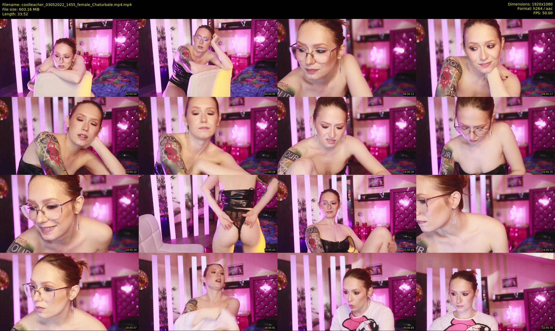coolteacher — 34 minute Chaturbate female cam show recording, 1080p, May 3, 2022