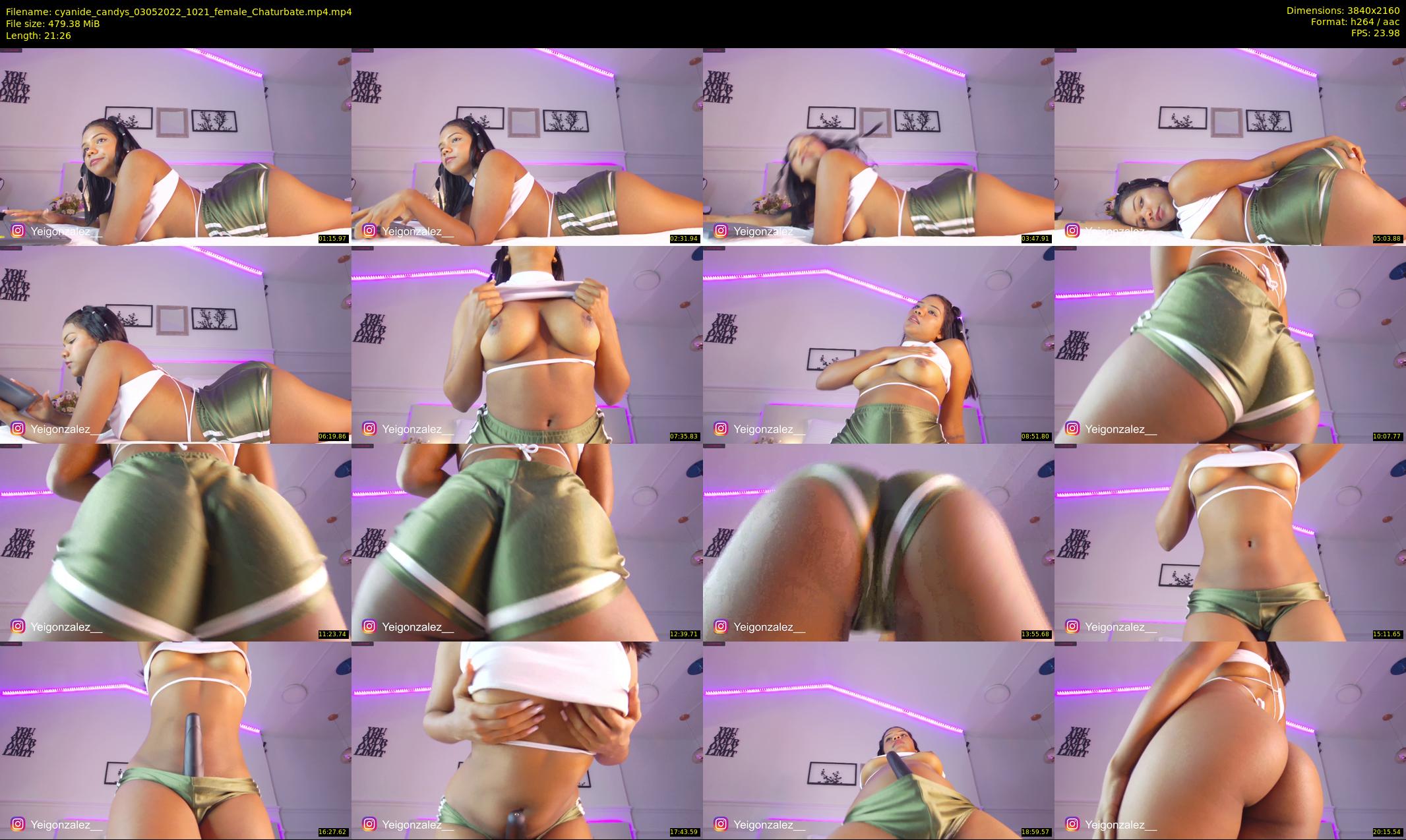 cyanide_candys — 22 minute Chaturbate female cam show recording, 4K, May 3, 2022