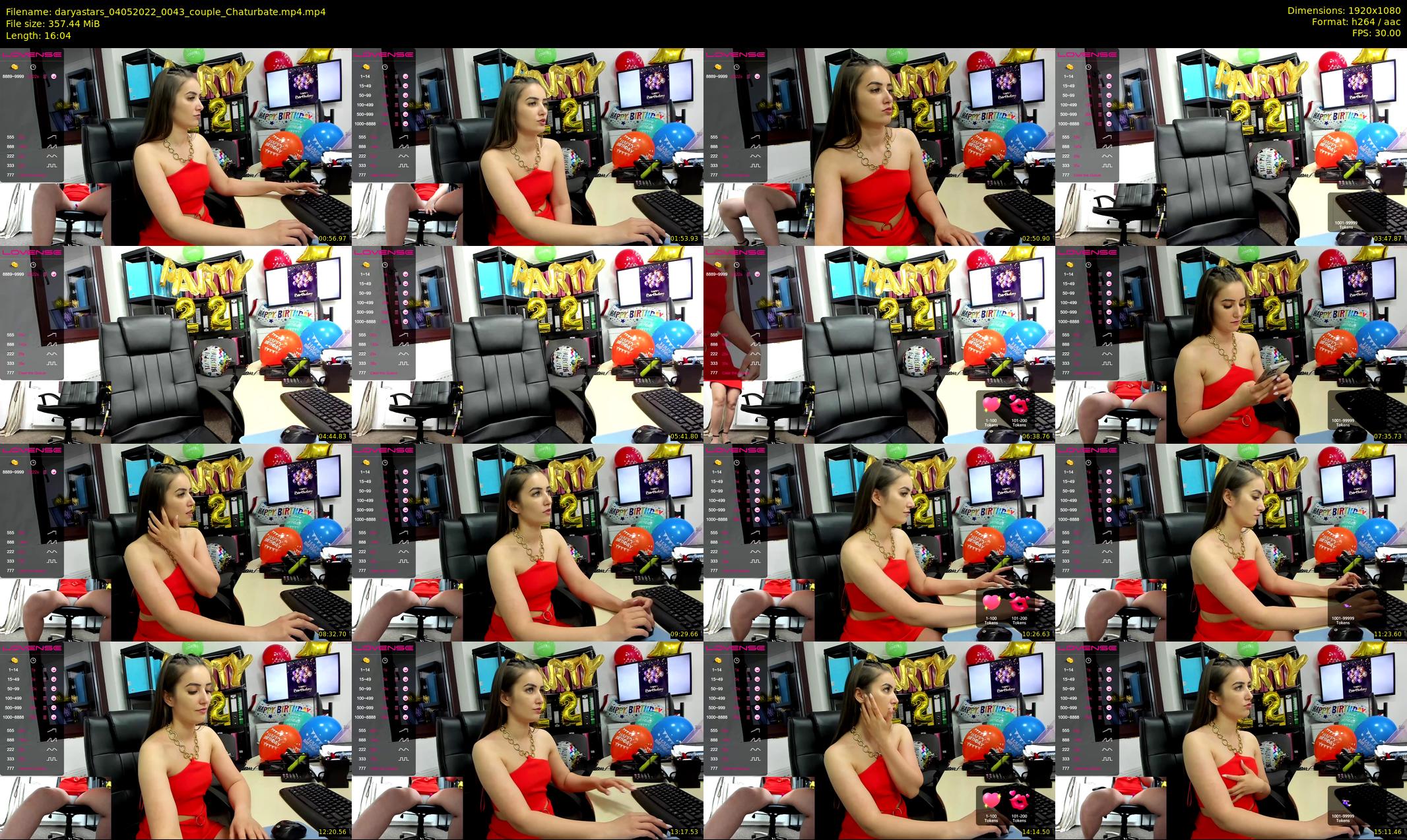 daryastars — 17 minute Chaturbate couple cam show recording, 1080p, May 4, 2022
