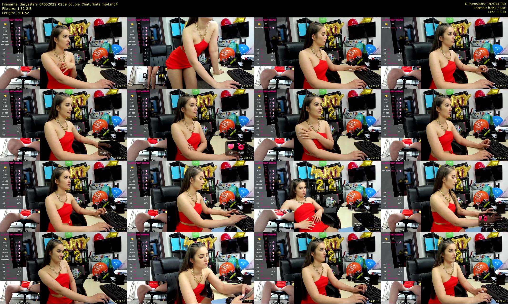 daryastars — 62 minute Chaturbate couple cam show recording, 1080p, May 4, 2022
