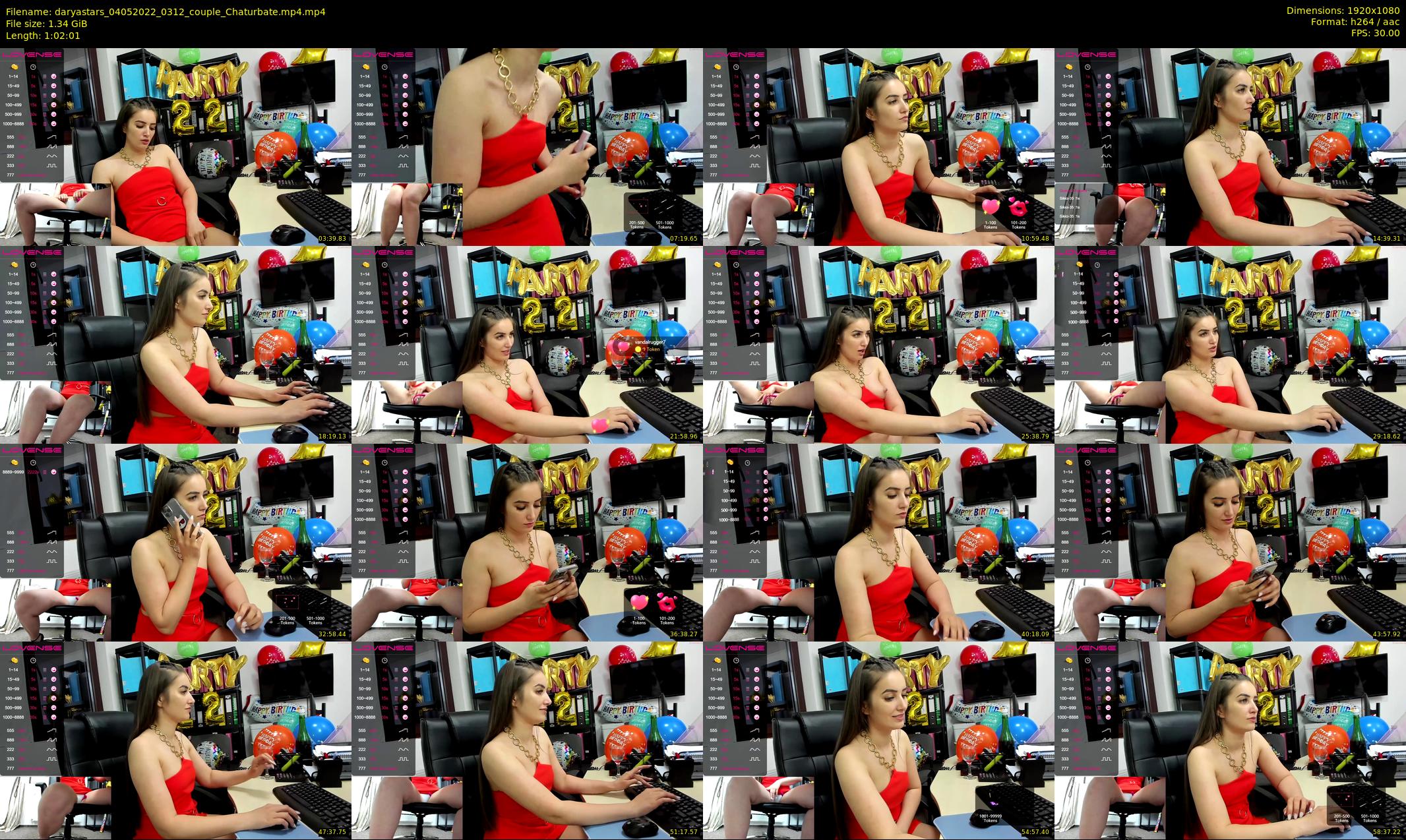daryastars — 63 minute Chaturbate couple cam show recording, 1080p, May 4, 2022