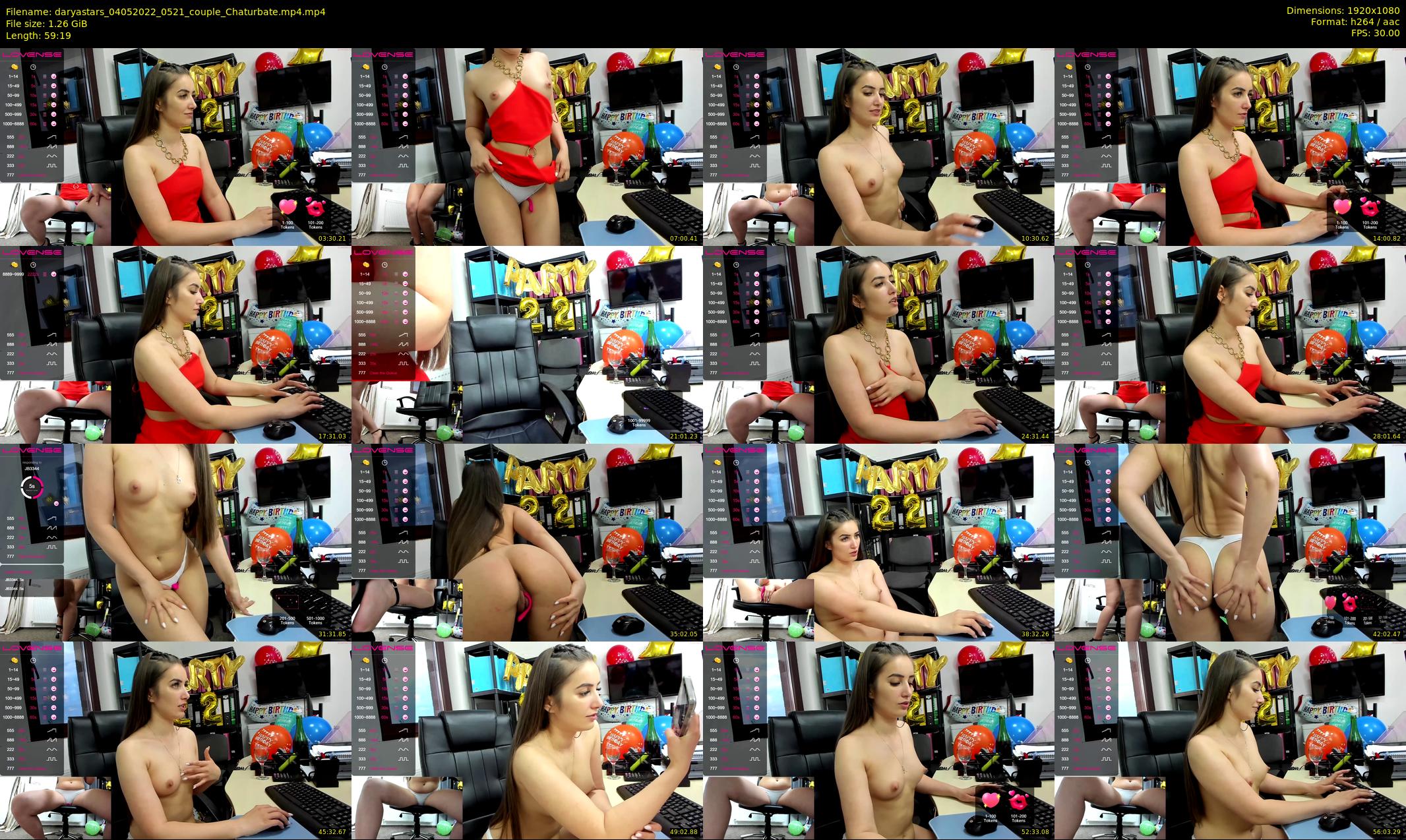 daryastars — 60 minute Chaturbate couple cam show recording, 1080p, May 4, 2022