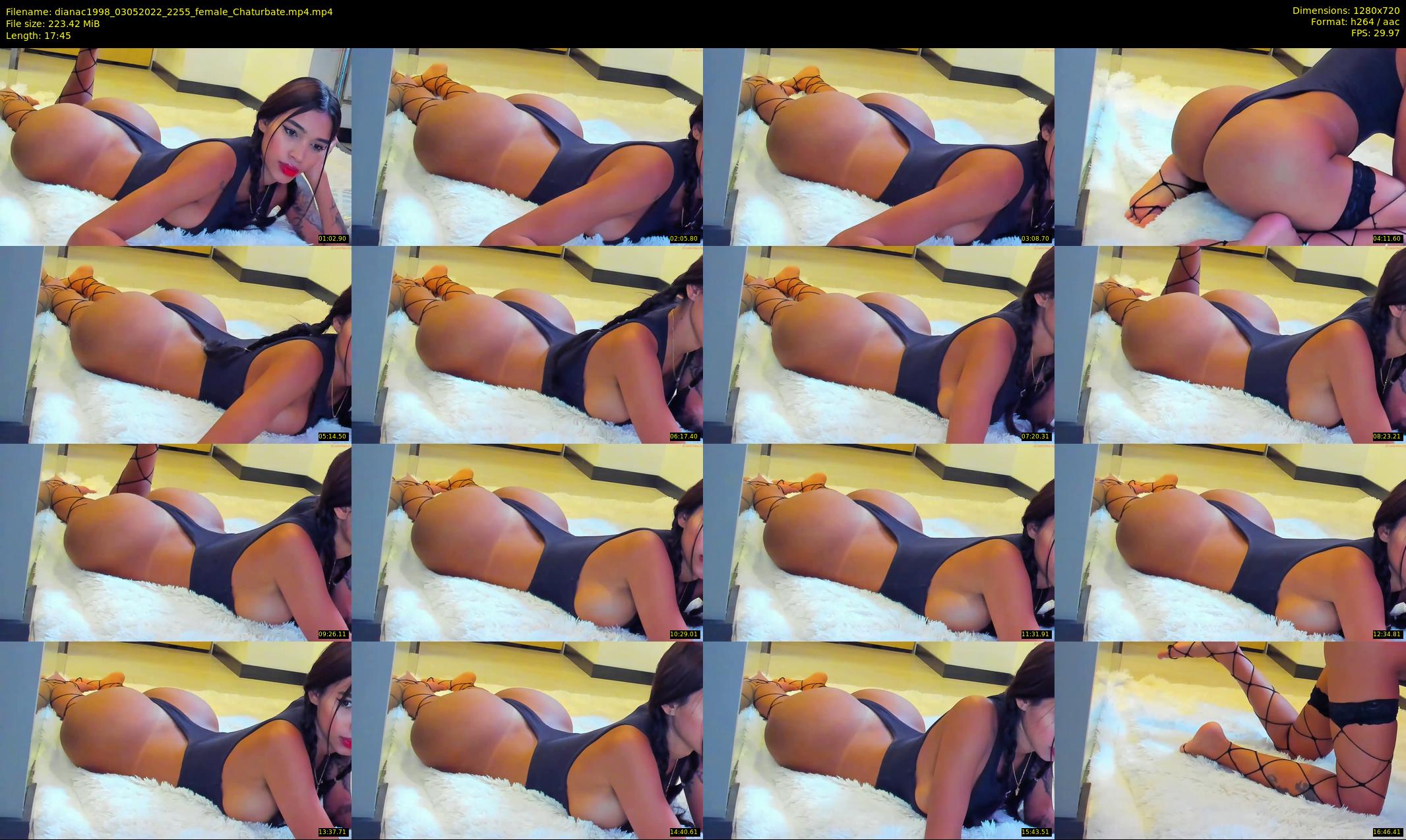 dianac1998 — 18 minute Chaturbate female cam show recording, 720p, May 3, 2022