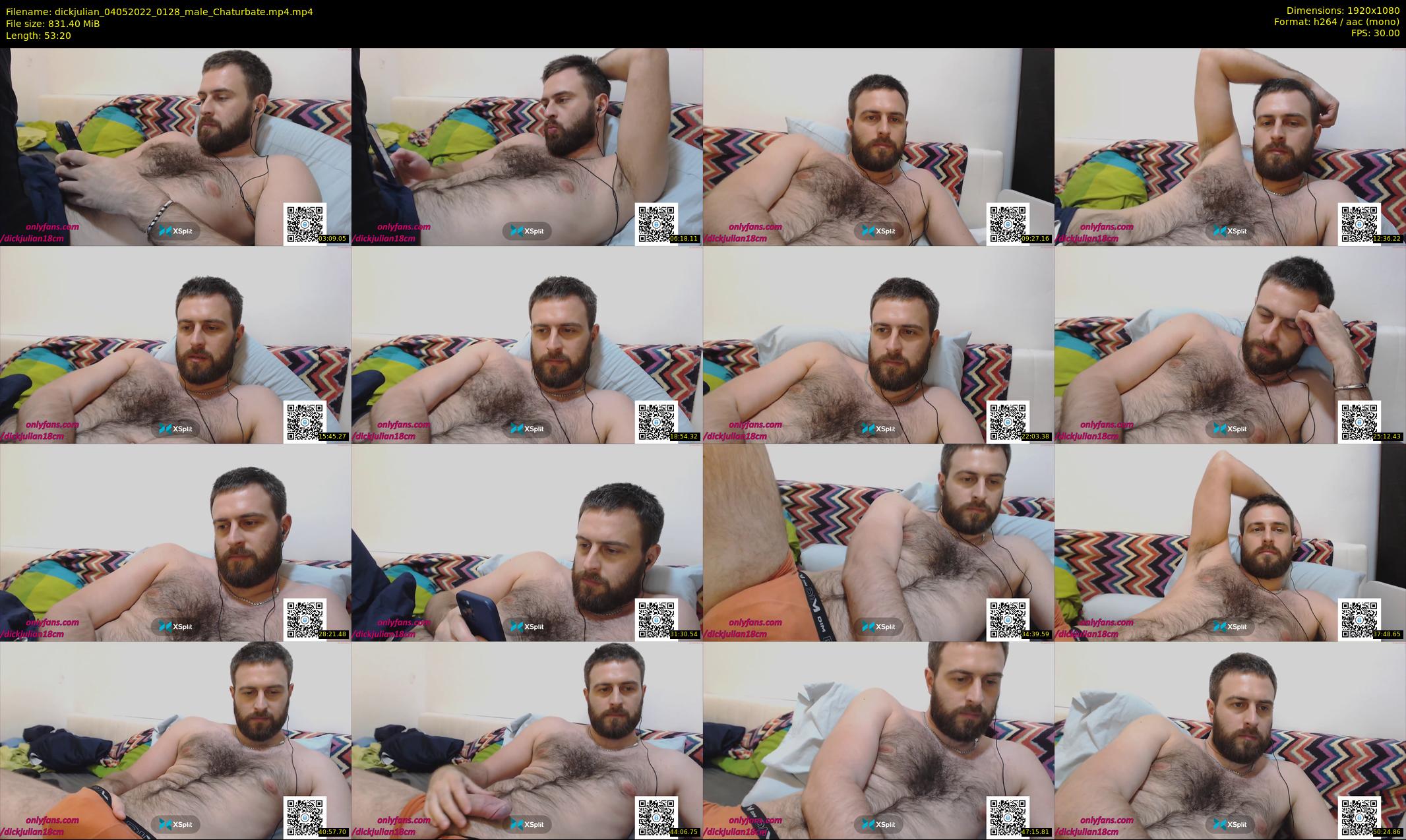 dickjulian — 54 minute Chaturbate male cam show recording, 1080p, May 4, 2022