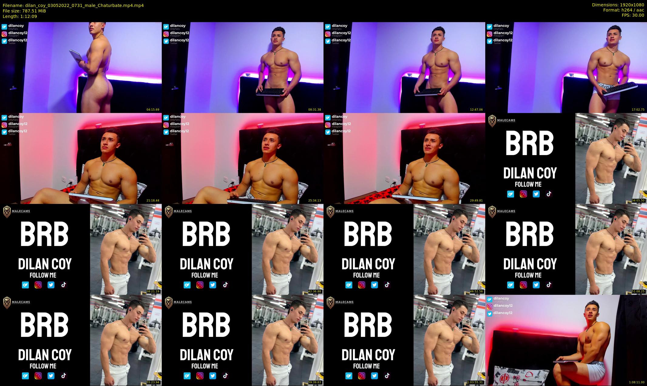 dilan_coy — 73 minute Chaturbate male cam show recording, 1080p, May 3, 2022