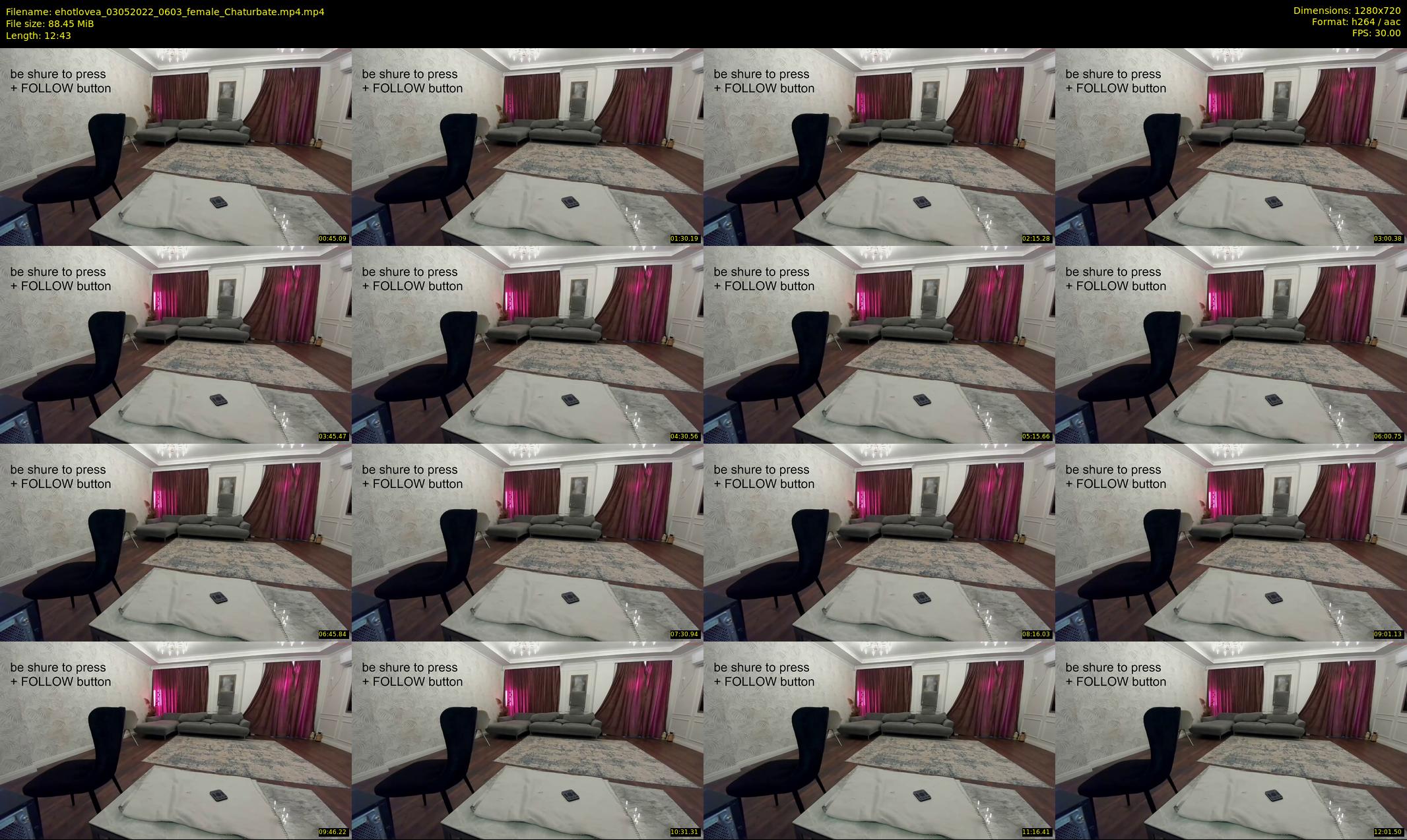 ehotlovea — 13 minute Chaturbate female cam show recording, 720p, May 3, 2022