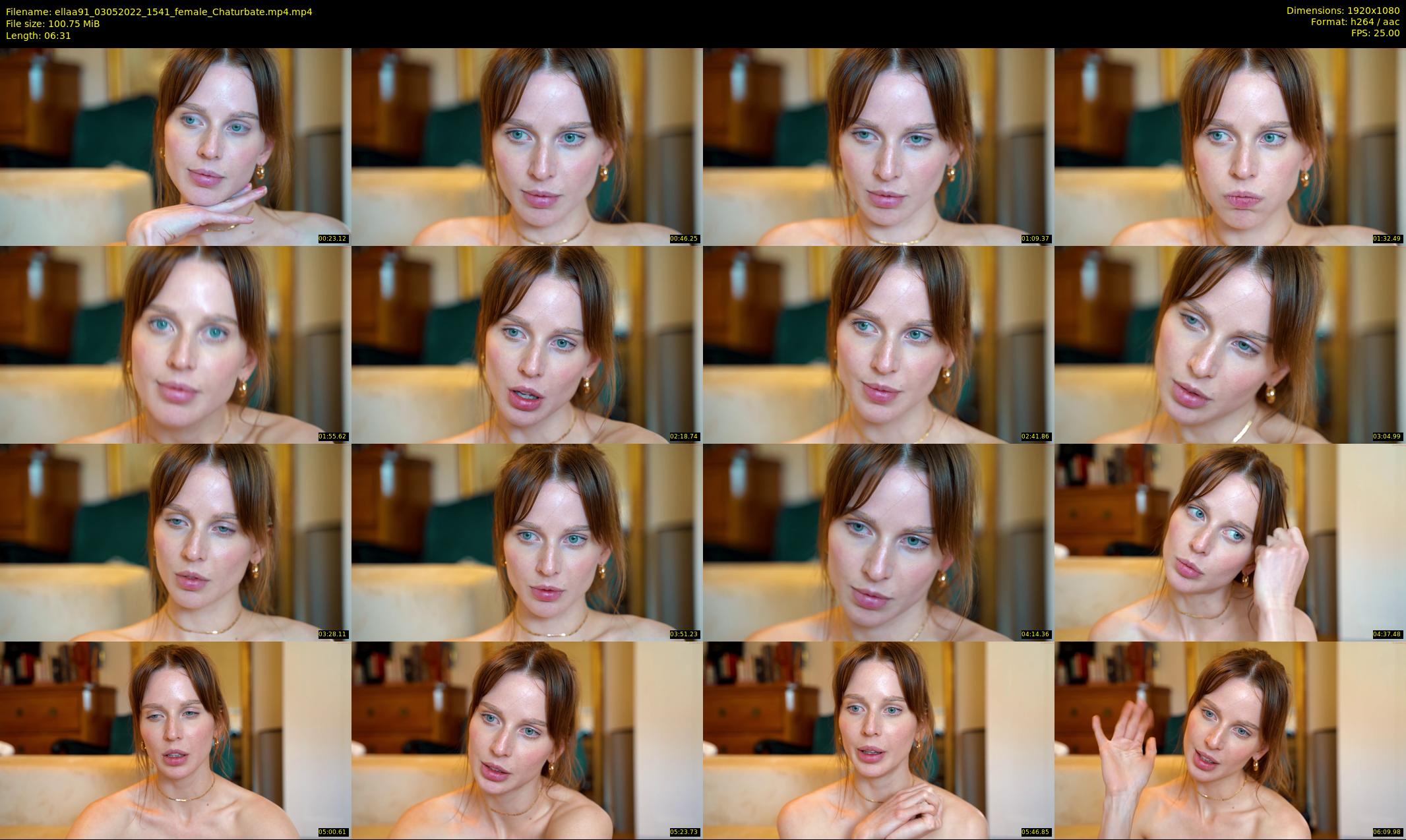 ellaa91 — 7 minute Chaturbate female cam show recording, 1080p, May 3, 2022