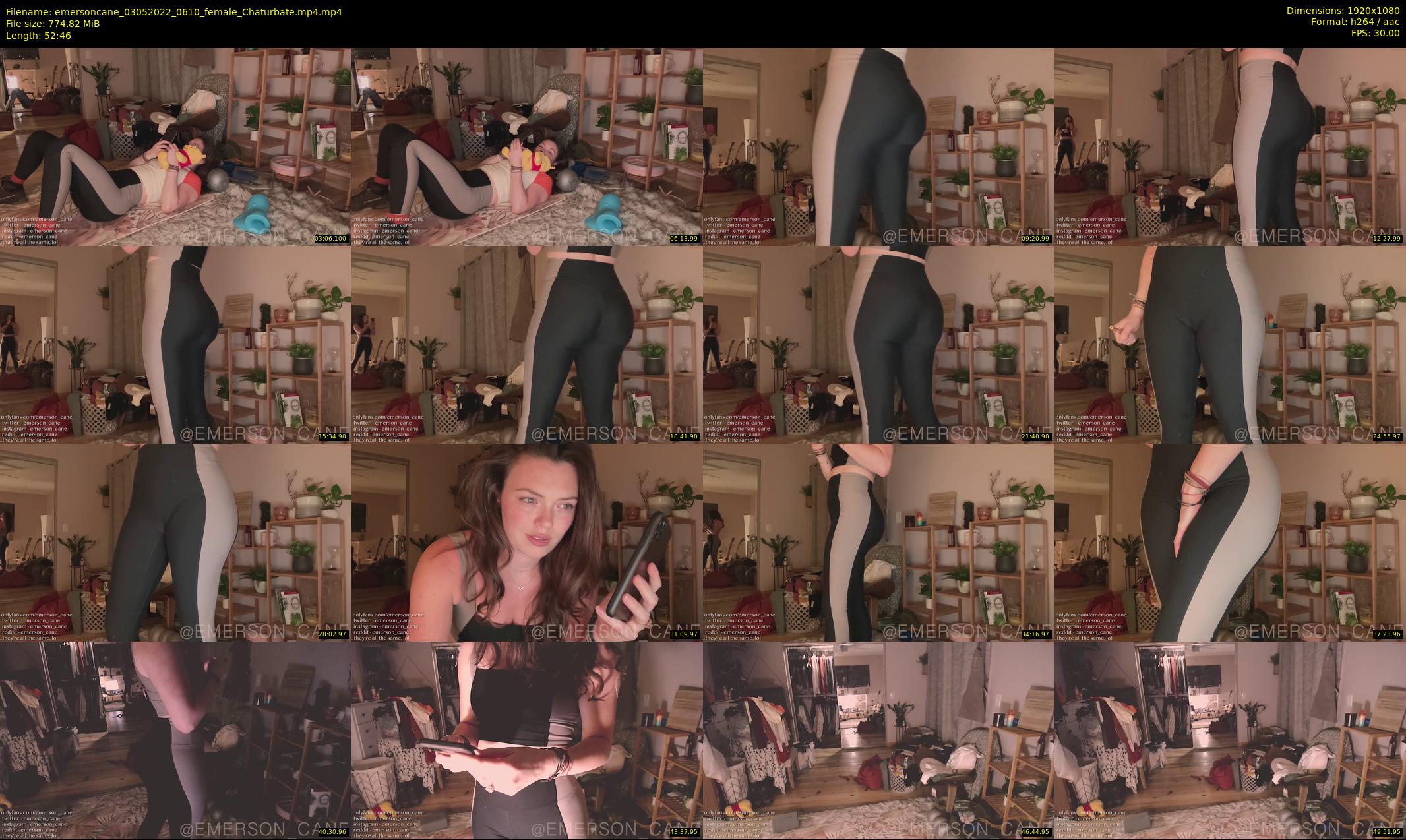 emersoncane — 53 minute Chaturbate female cam show recording, 1080p, May 3, 2022