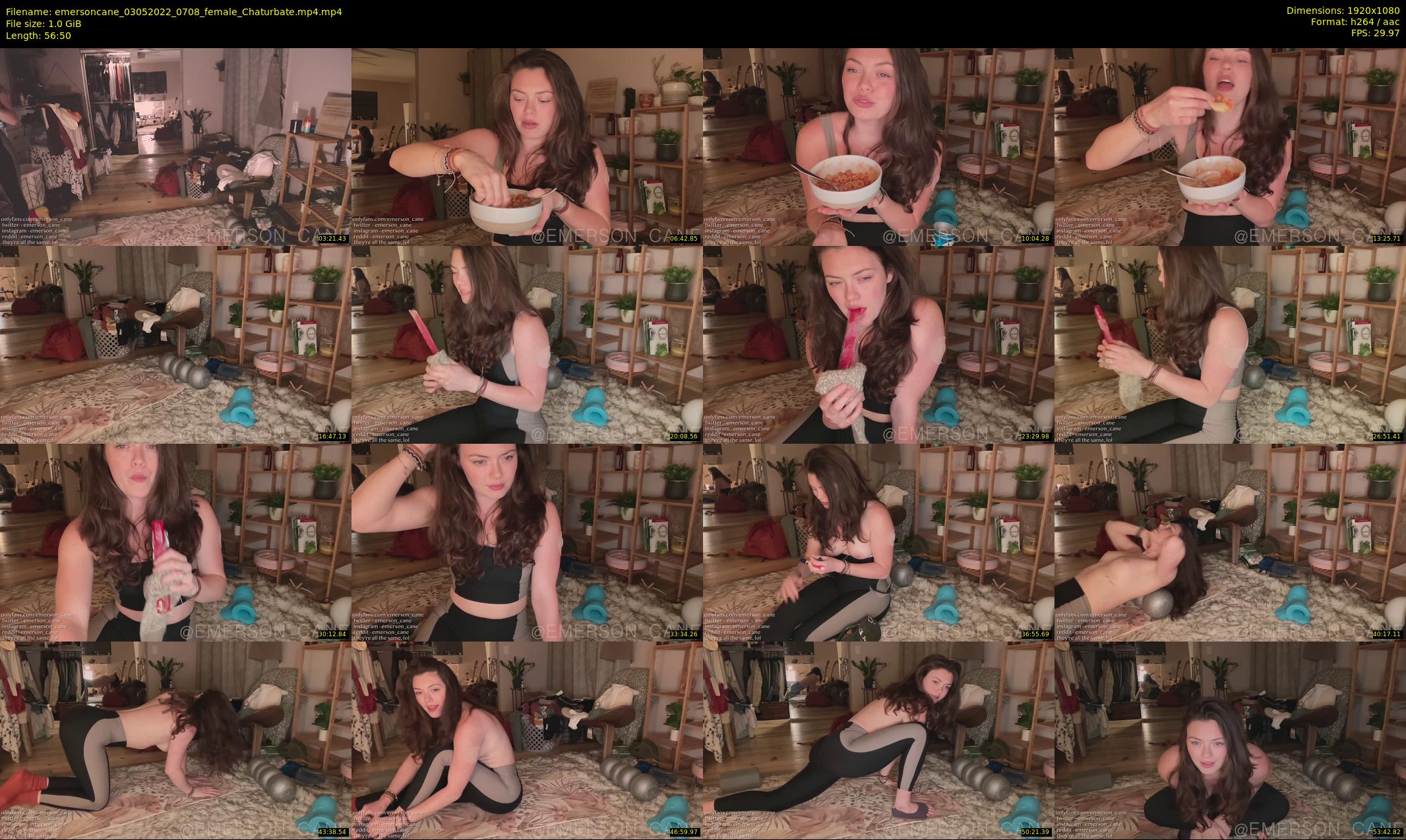 emersoncane — 57 minute Chaturbate female cam show recording, 1080p, May 3, 2022