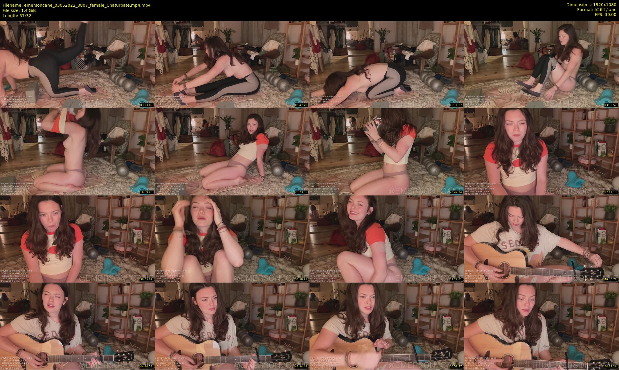 emersoncane — 58 minute Chaturbate female cam show recording, 1080p, May 3, 2022