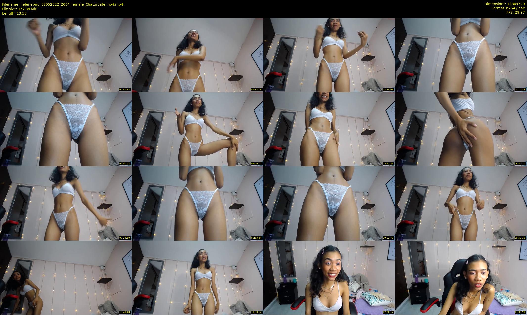helenebird — 14 minute Chaturbate female cam show recording, 720p, May 3, 2022