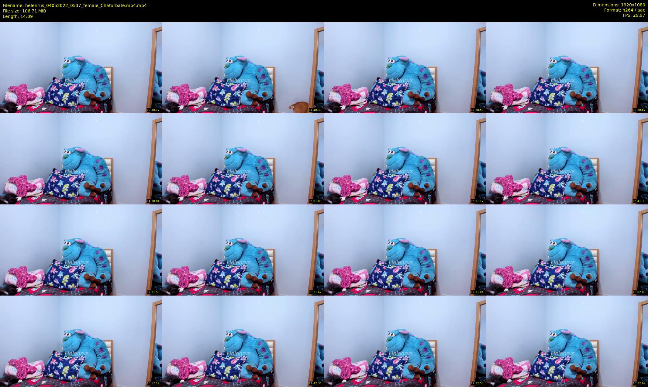 helenrus — 15 minute Chaturbate female cam show recording, 1080p, May 4, 2022