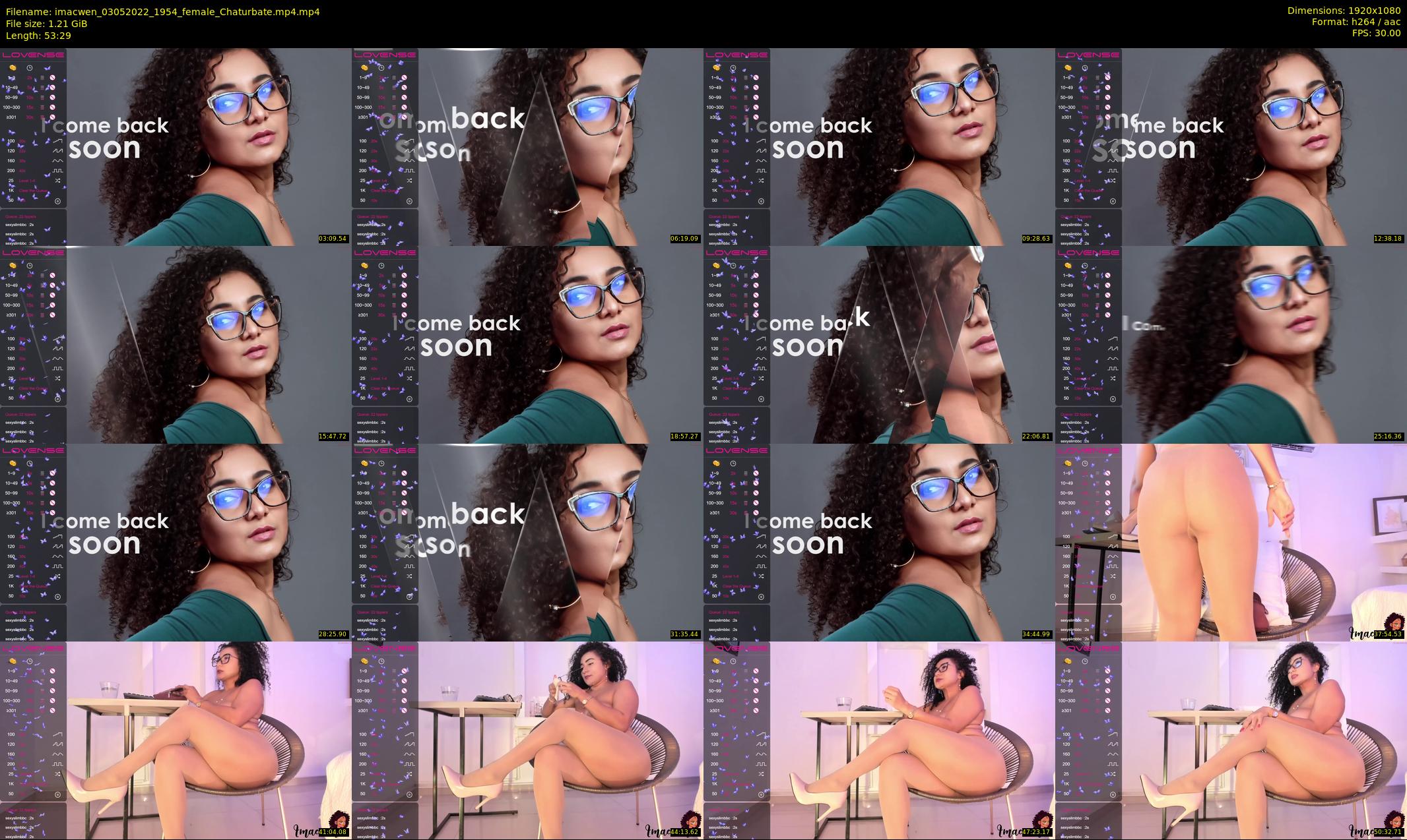imacwen — 54 minute Chaturbate female cam show recording, 1080p, May 3, 2022