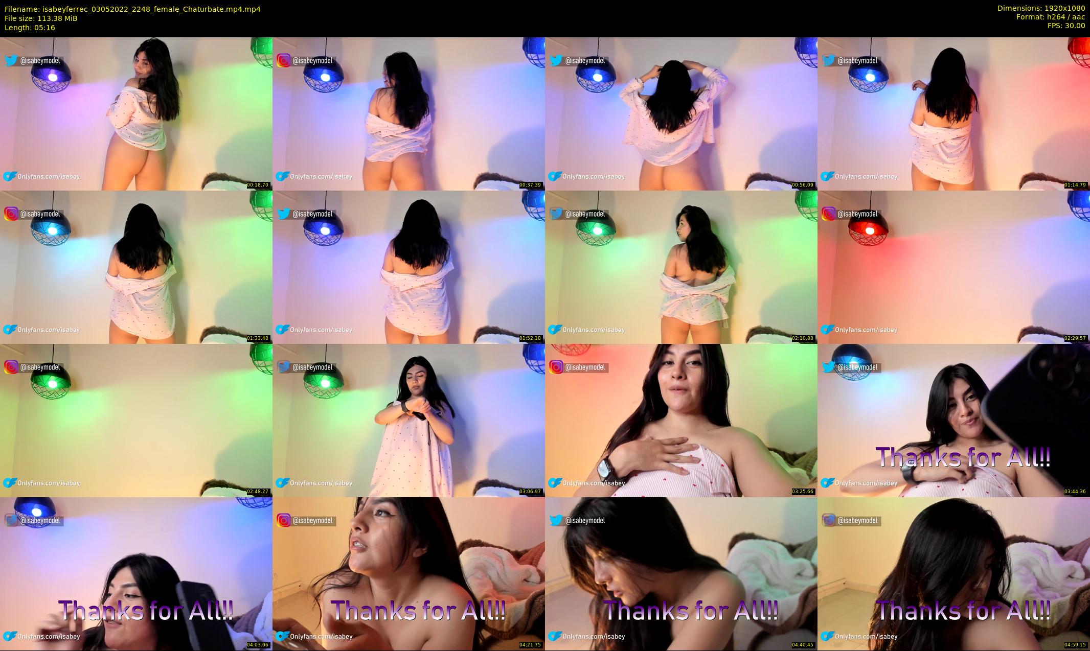 isabeyferrec — 6 minute Chaturbate female cam show recording, 1080p, May 3, 2022