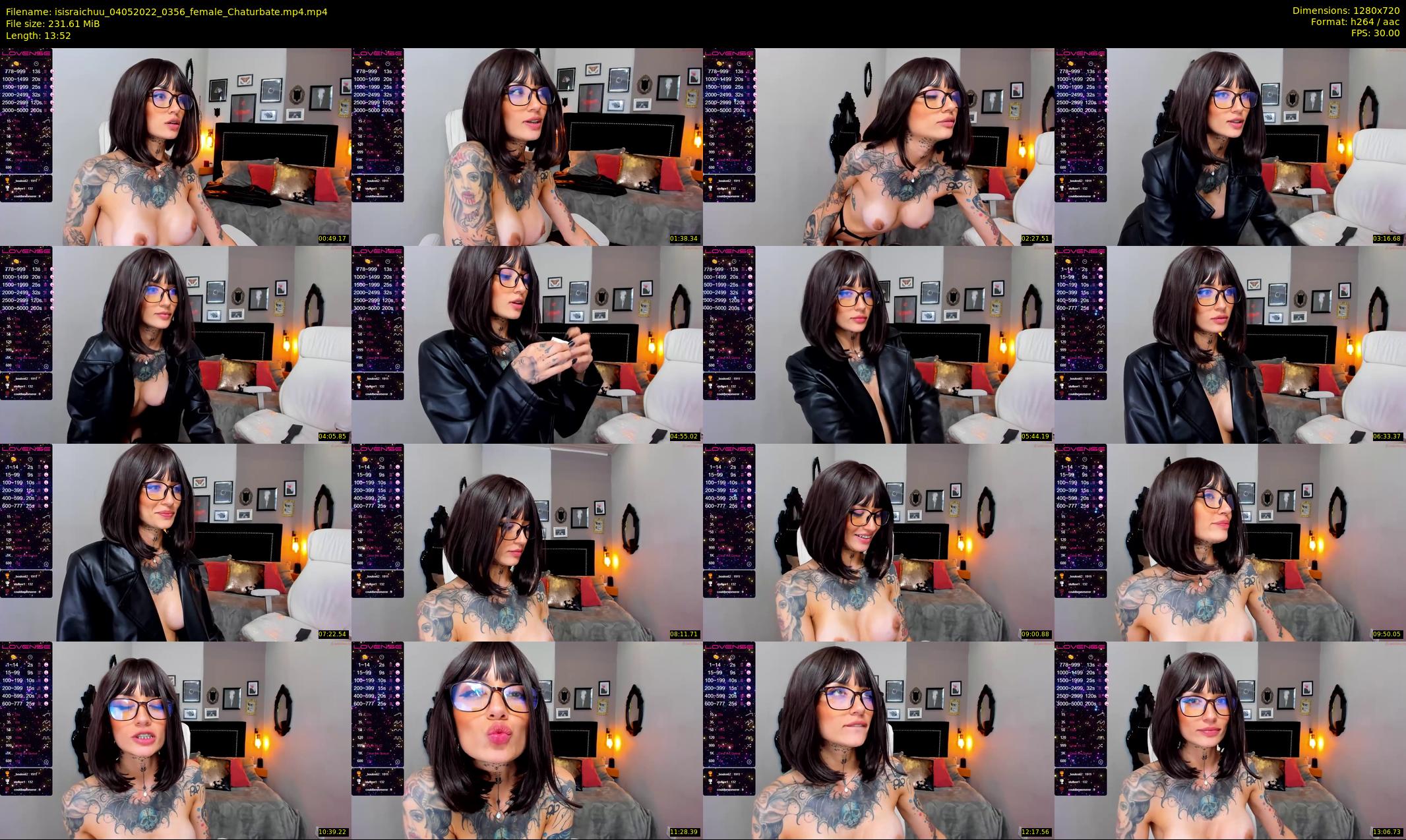 isisraichuu — 14 minute Chaturbate female cam show recording, 720p, May 4, 2022