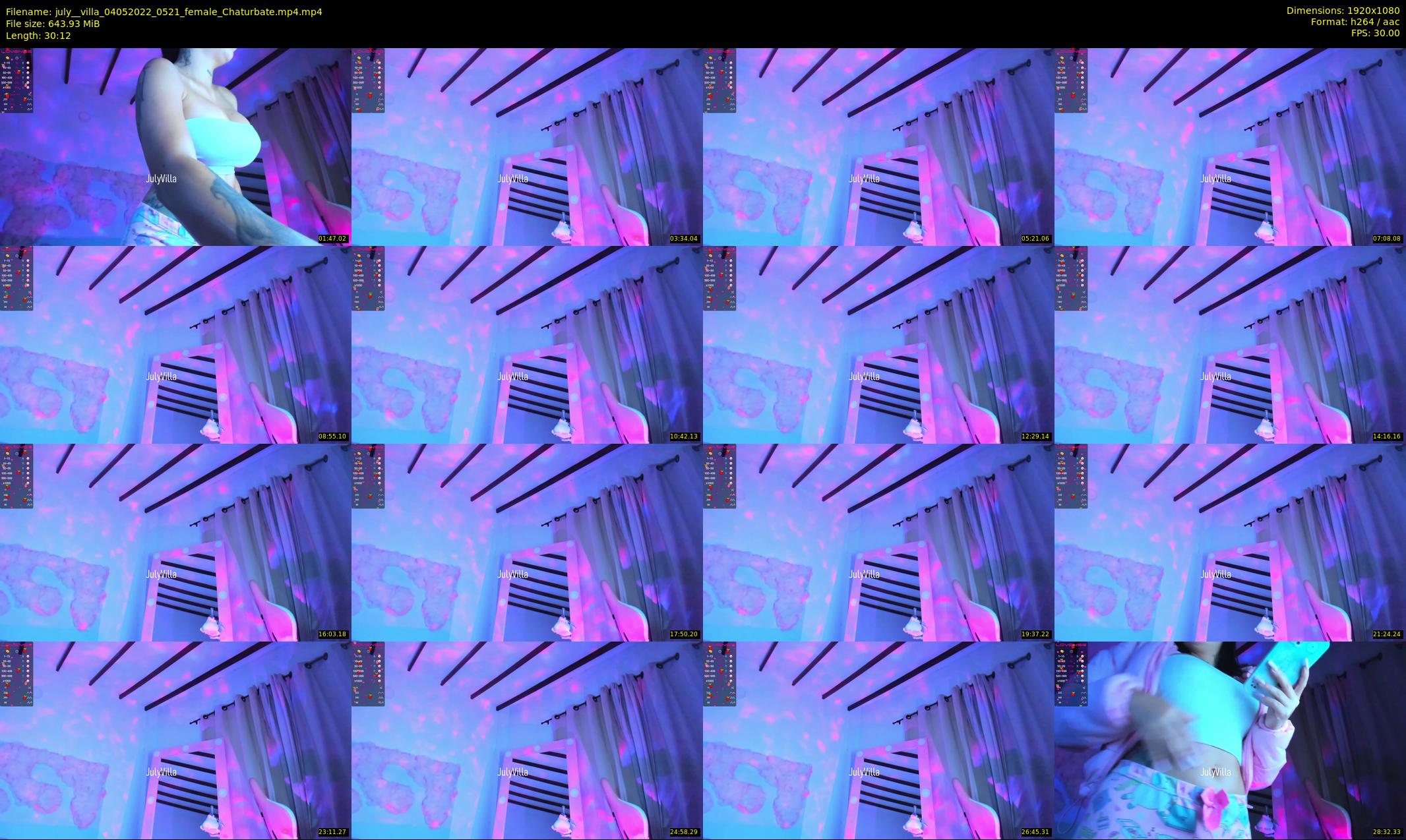 july__villa — 31 minute Chaturbate female cam show recording, 1080p, May 4, 2022