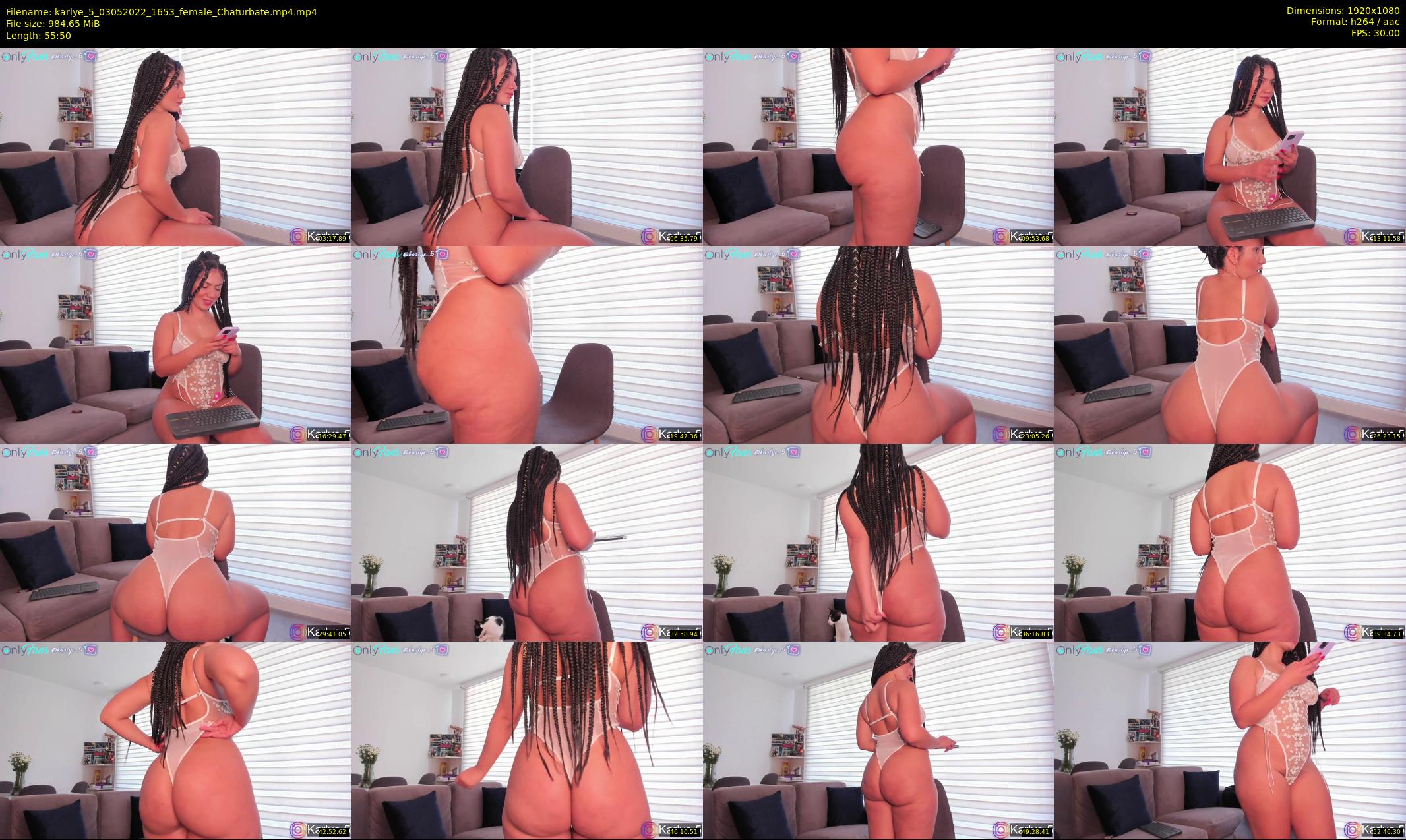 karlye_5 — 56 minute Chaturbate female cam show recording, 1080p, May 3, 2022