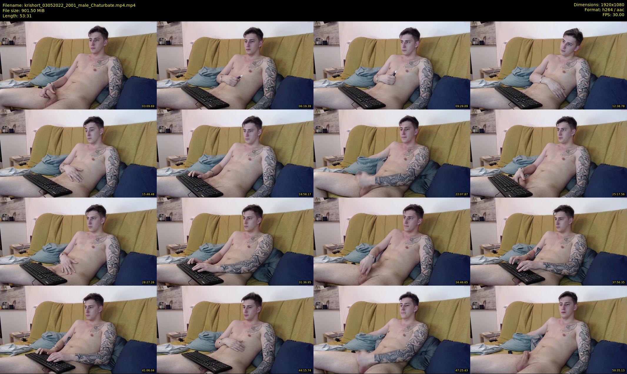krishort — 54 minute Chaturbate male cam show recording, 1080p, May 3, 2022