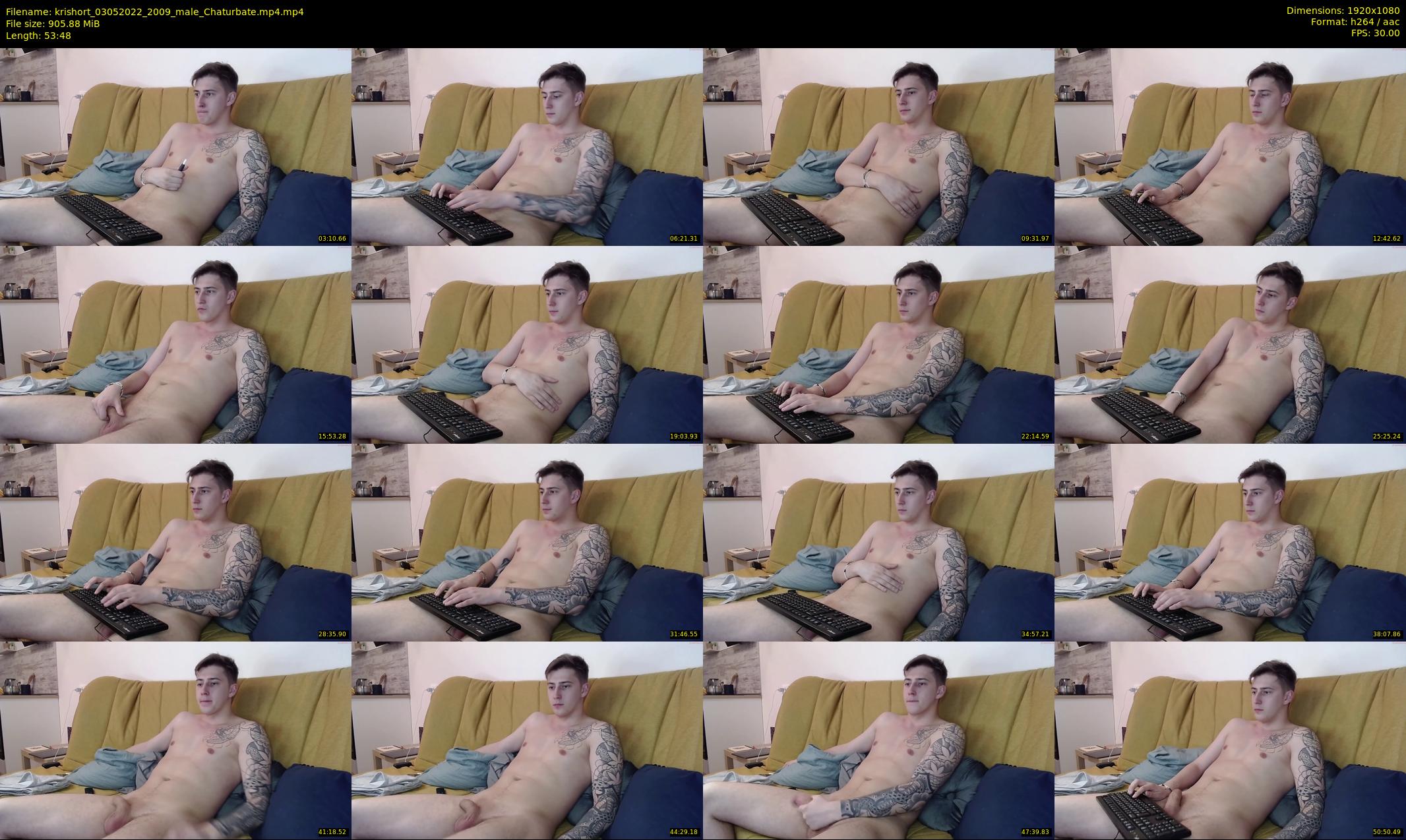 krishort — 54 minute Chaturbate male cam show recording, 1080p, May 3, 2022