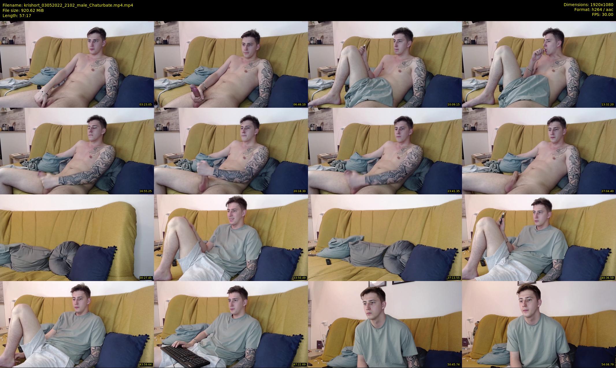 krishort — 58 minute Chaturbate male cam show recording, 1080p, May 3, 2022