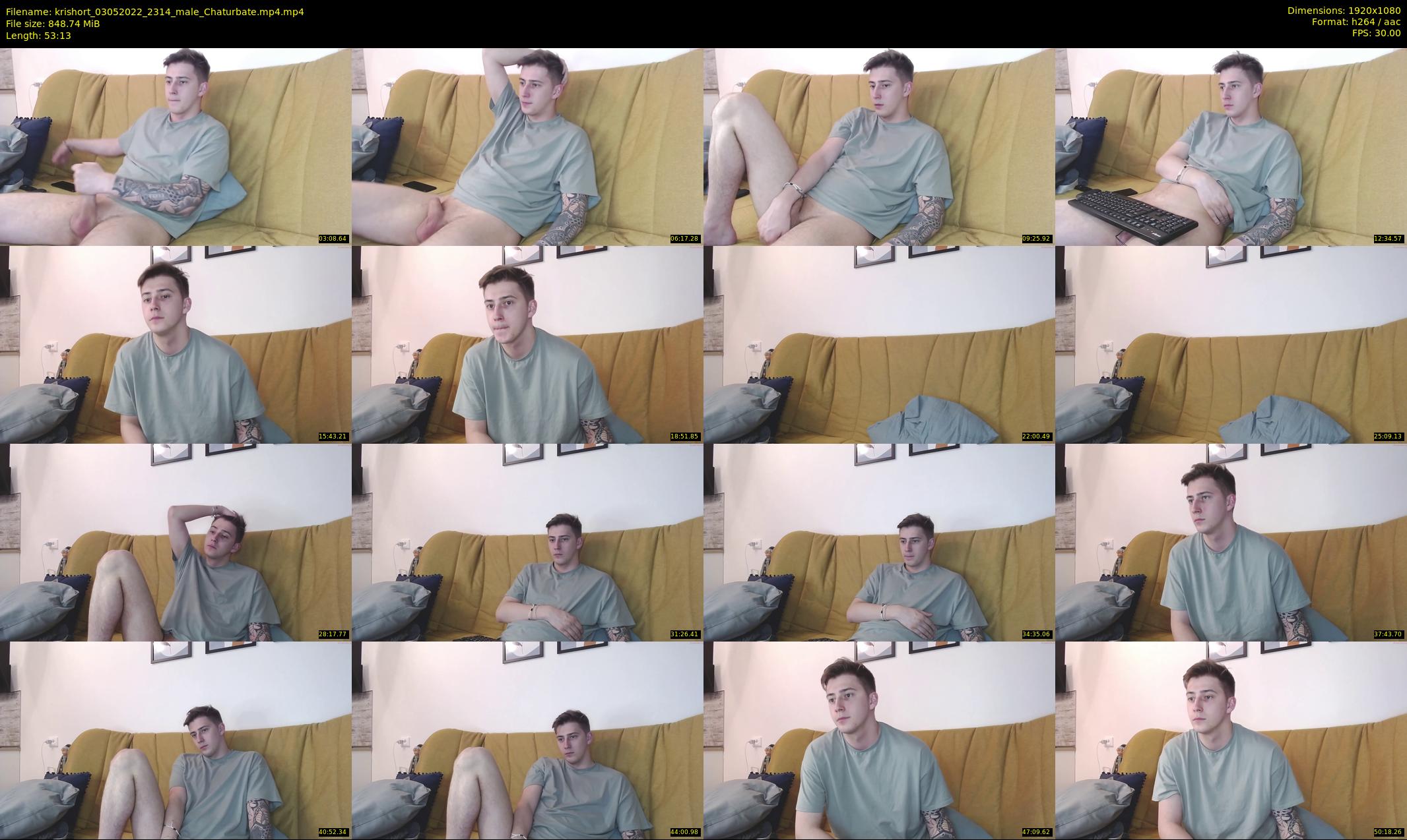 krishort — 54 minute Chaturbate male cam show recording, 1080p, May 3, 2022