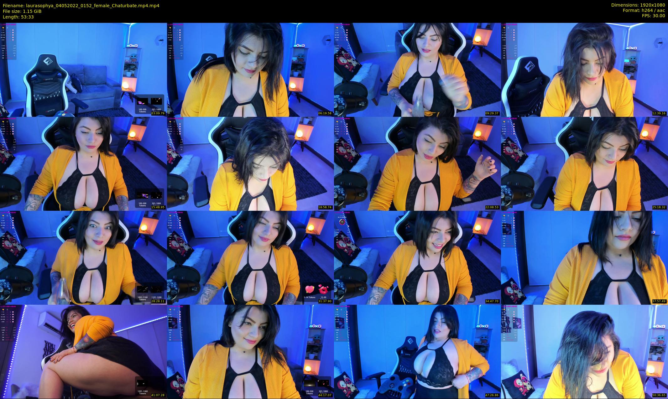 laurasophya — 54 minute Chaturbate female cam show recording, 1080p, May 4, 2022