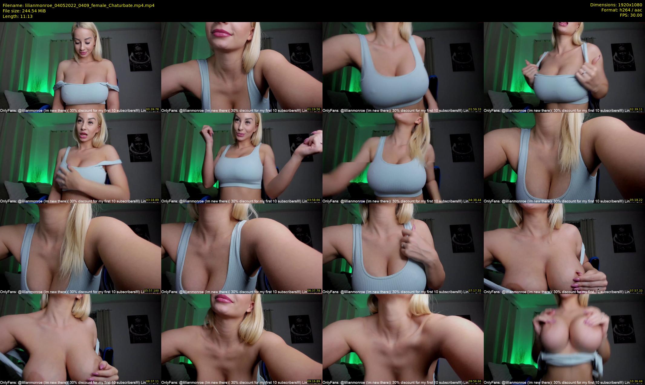lilianmonroe — 12 minute Chaturbate female cam show recording, 1080p, May 4, 2022