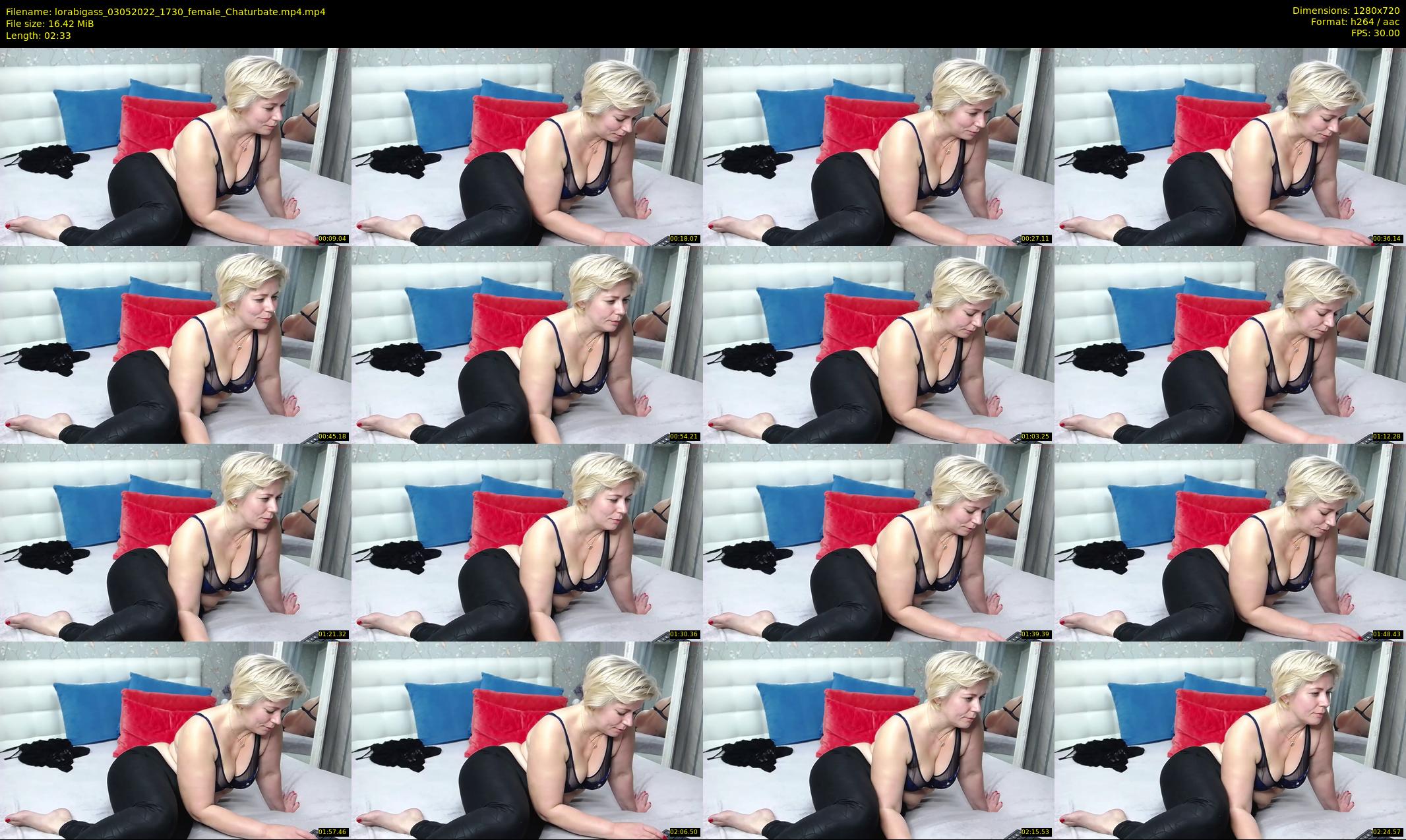 lorabigass — 3 minute Chaturbate female cam show recording, 720p, May 3, 2022